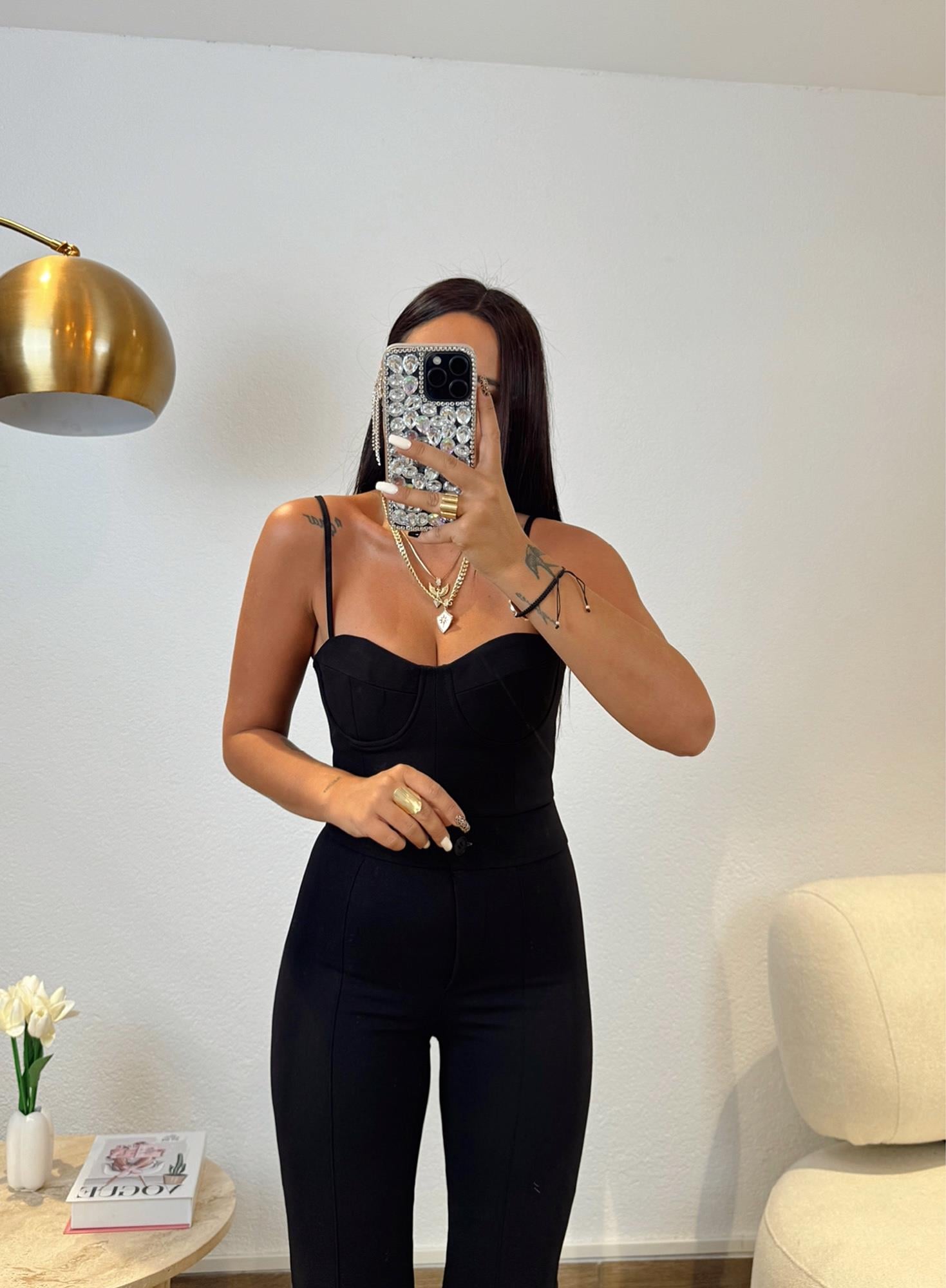 Göğüs Kuplu Korse Etkili Premium Crop