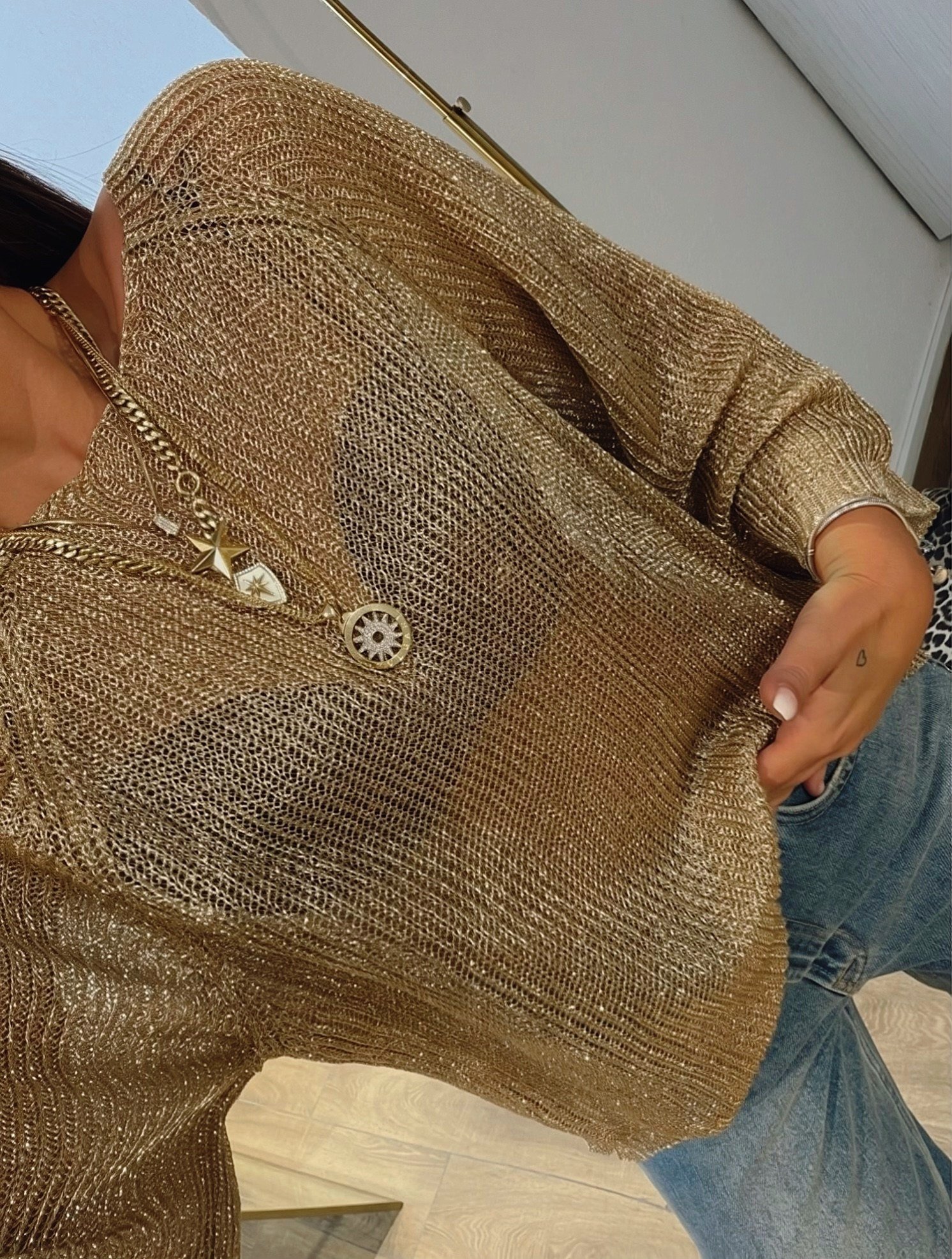 Gold Transparan Triko
