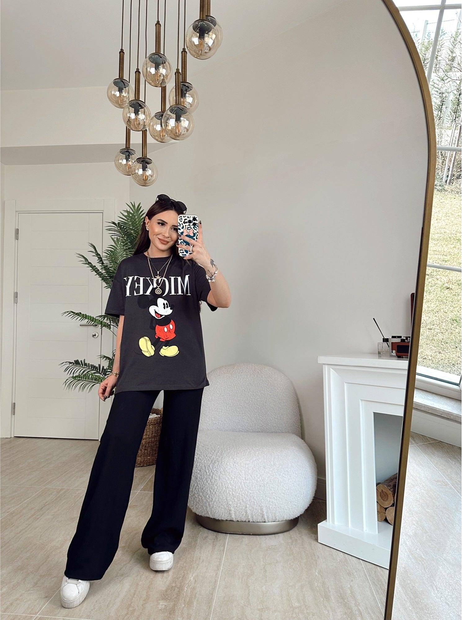 H.m Mickey Antrasit Tshirt
