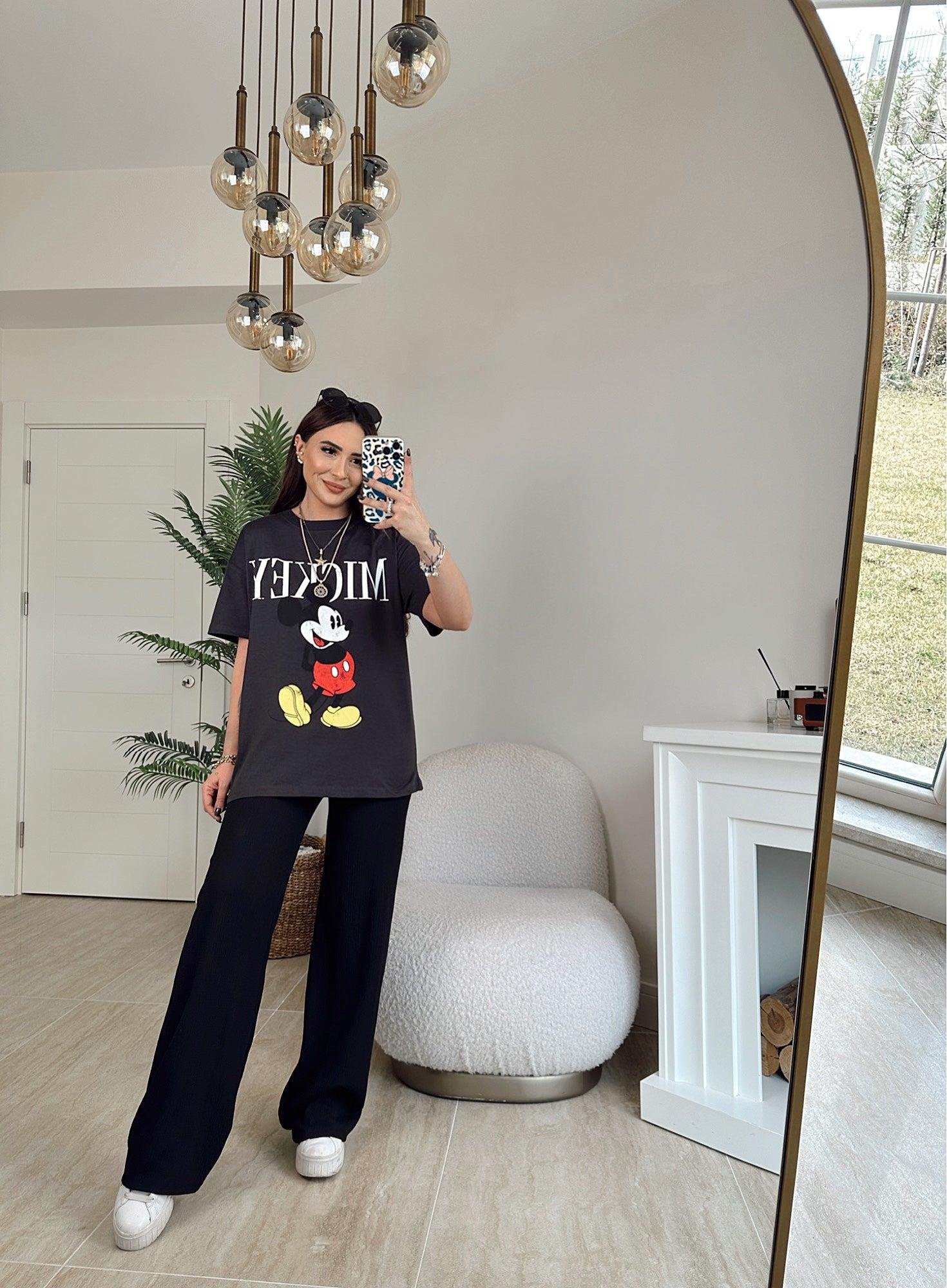 H.m Mickey Antrasit Tshirt