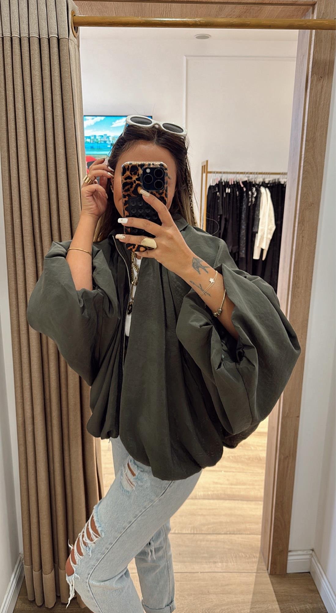 Haki Bomber Ceket