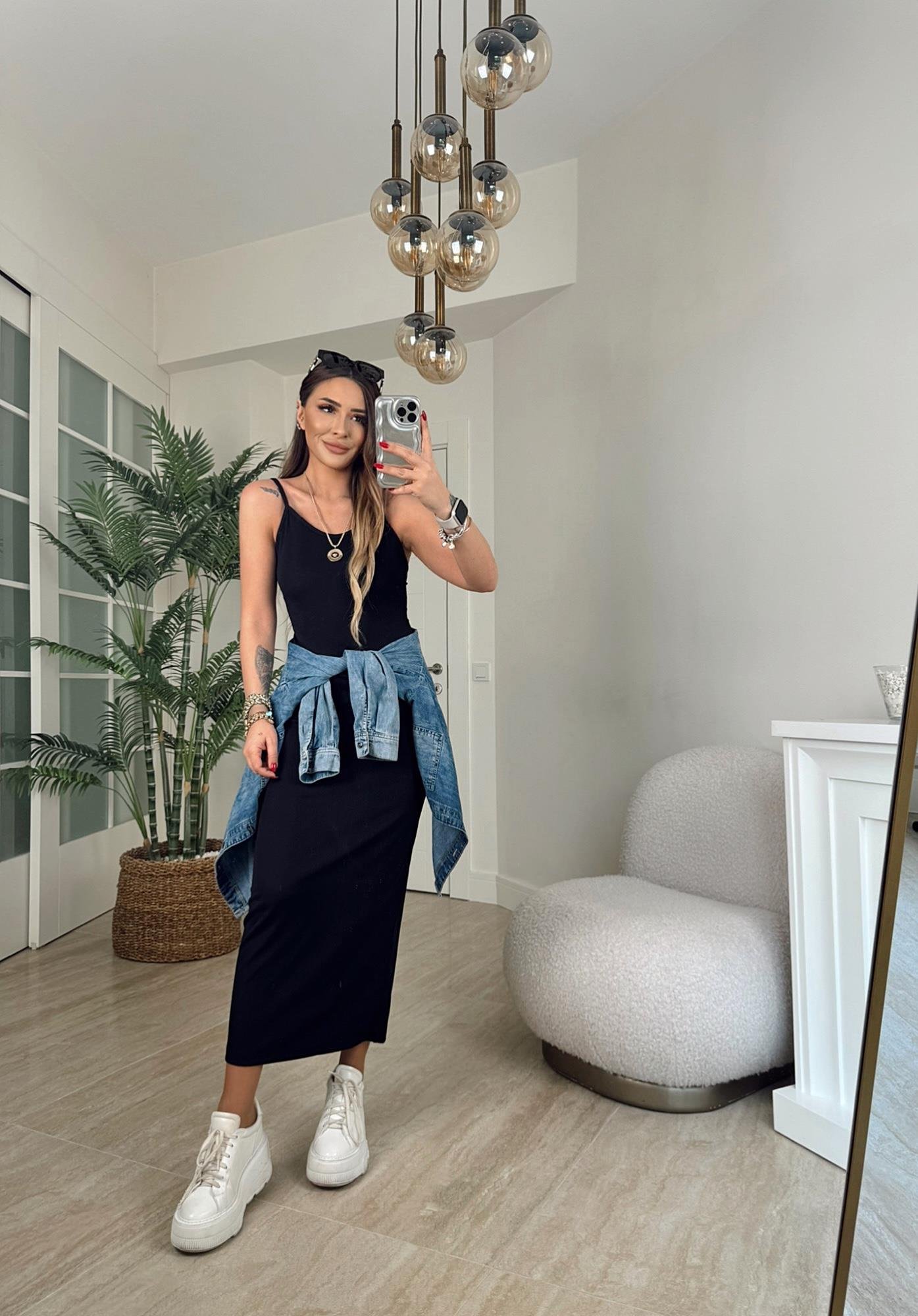 İp Askılı Basic Elbise