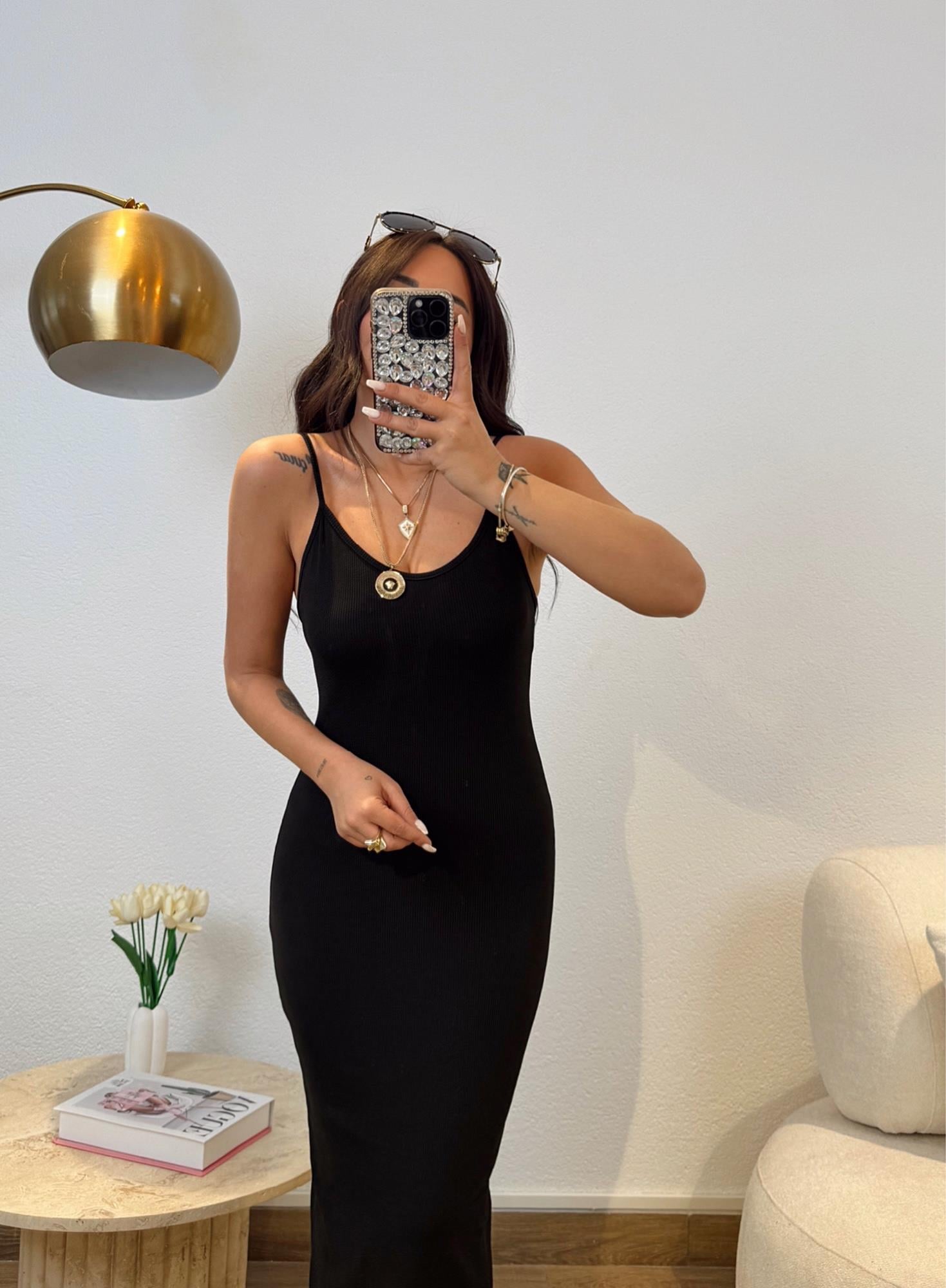 İp Askılı Basic Elbise