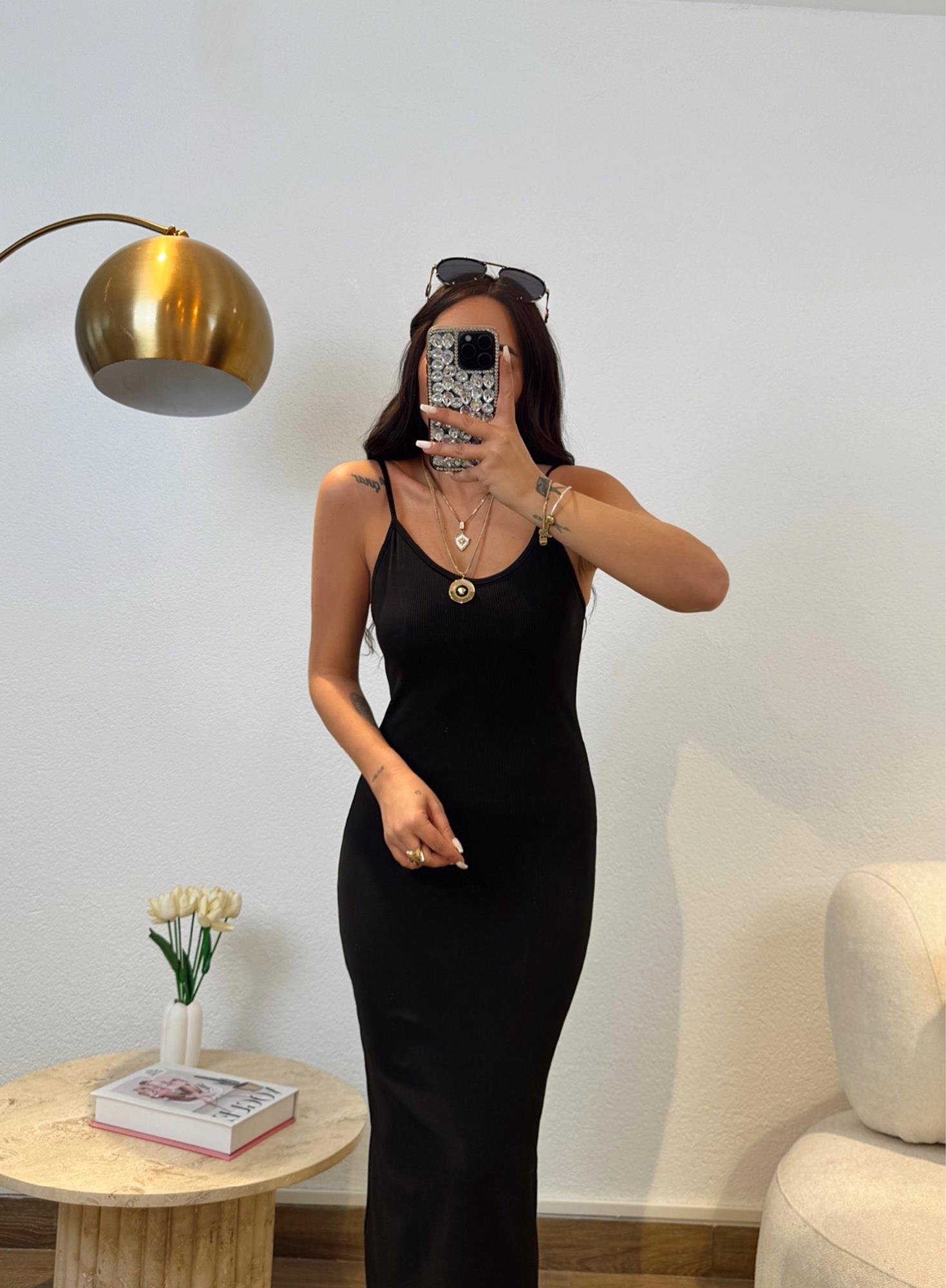 İp Askılı Basic Elbise