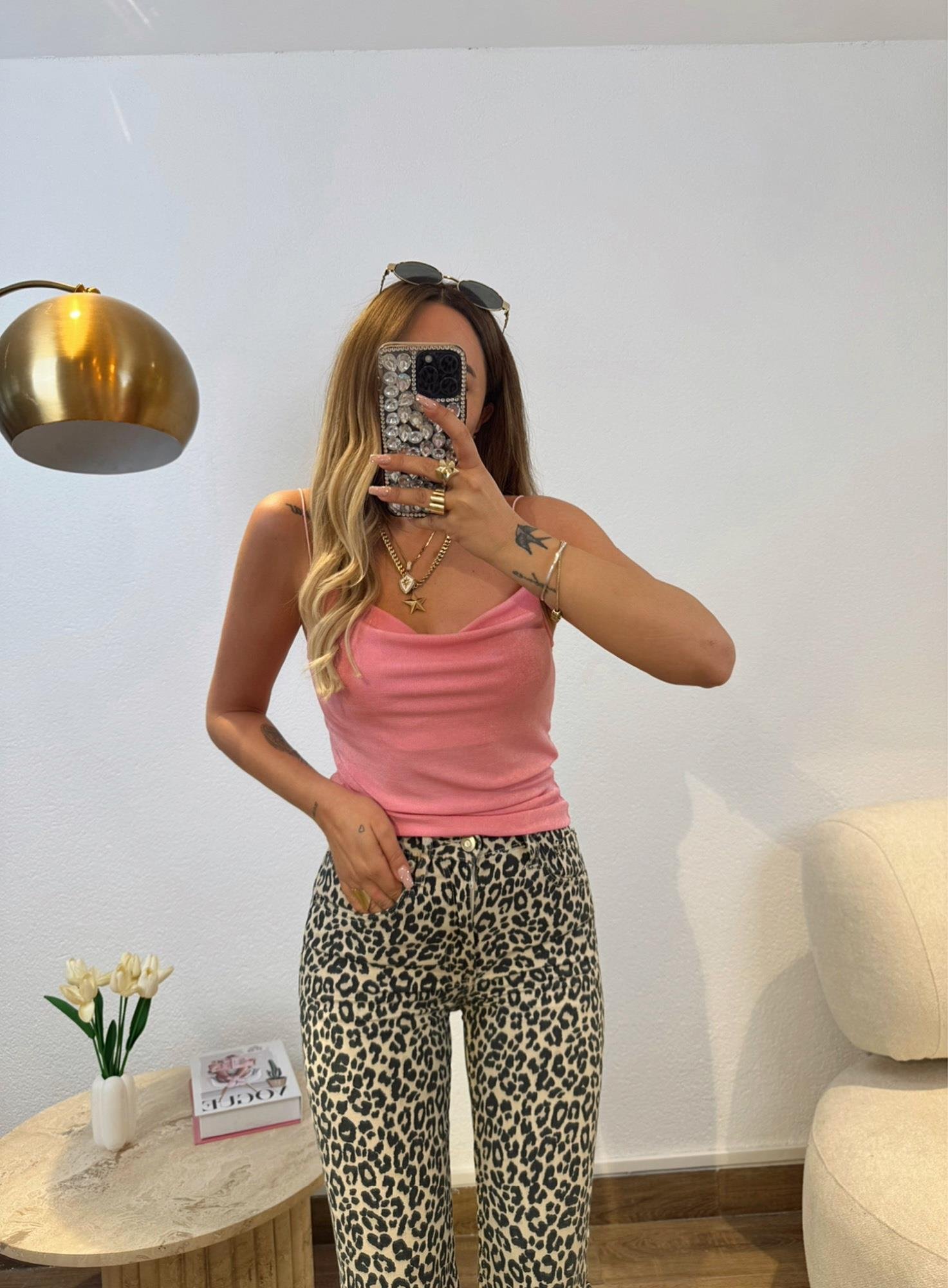İp Askılı Degaje Sandy Pembe Badi
