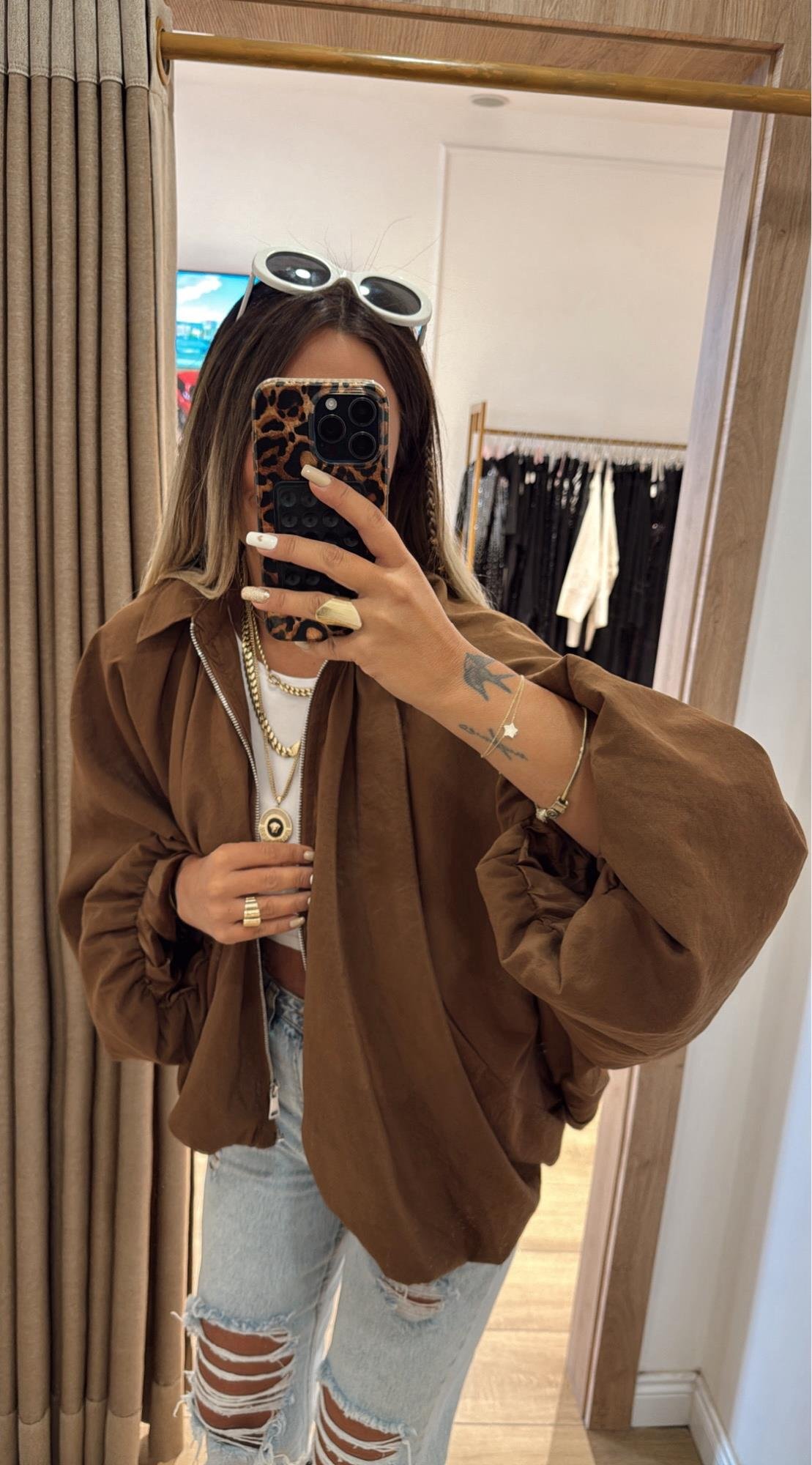 Kahve Bomber Ceket