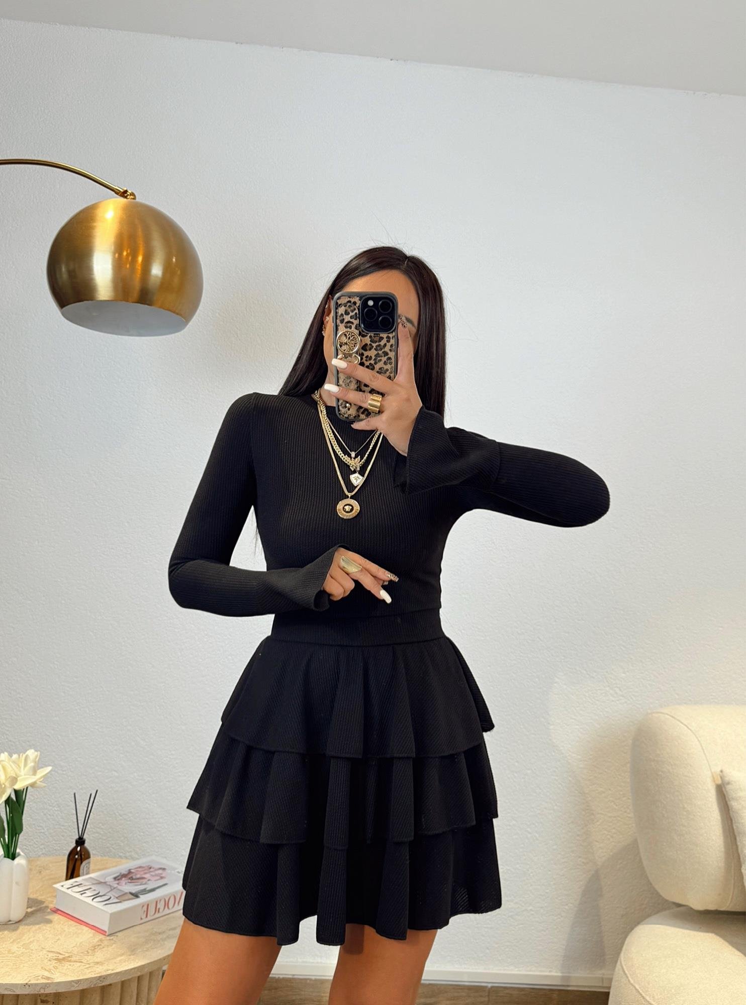 Katlı Etek Crop Takım