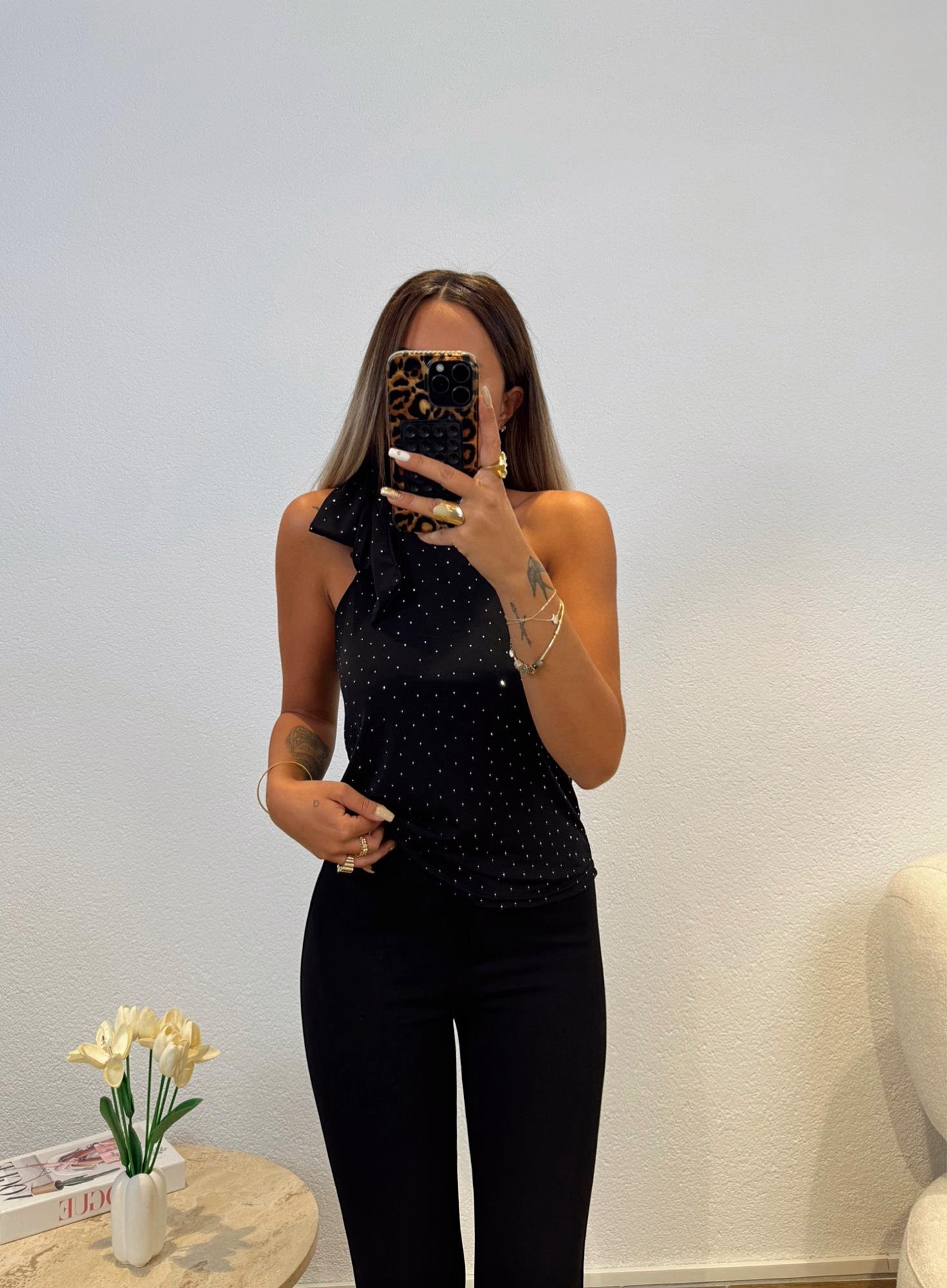 Kolsuz Gümüş taşlı Sandy Bluz