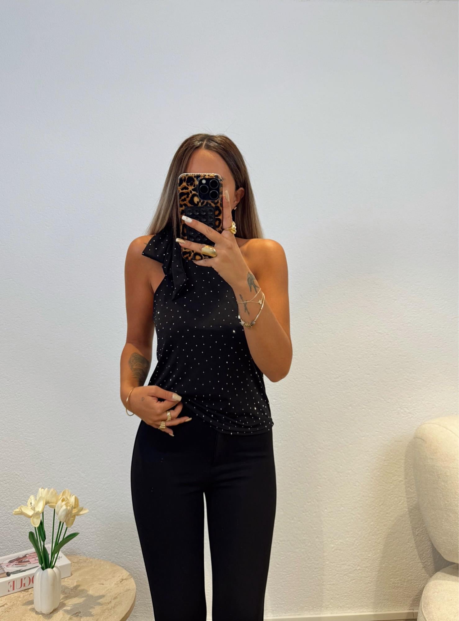 Kolsuz Gümüş taşlı Sandy Bluz