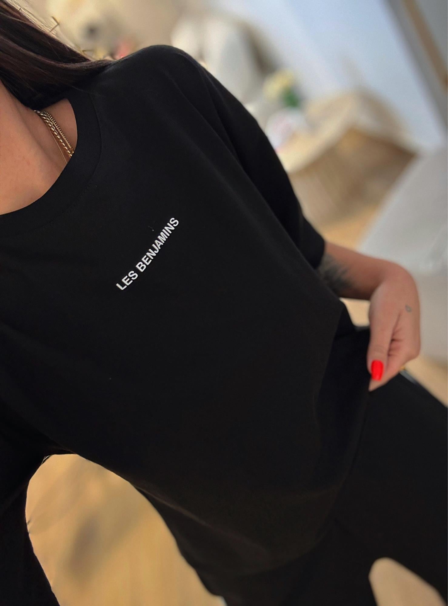 L.b Baskılı Siyah Tshirt