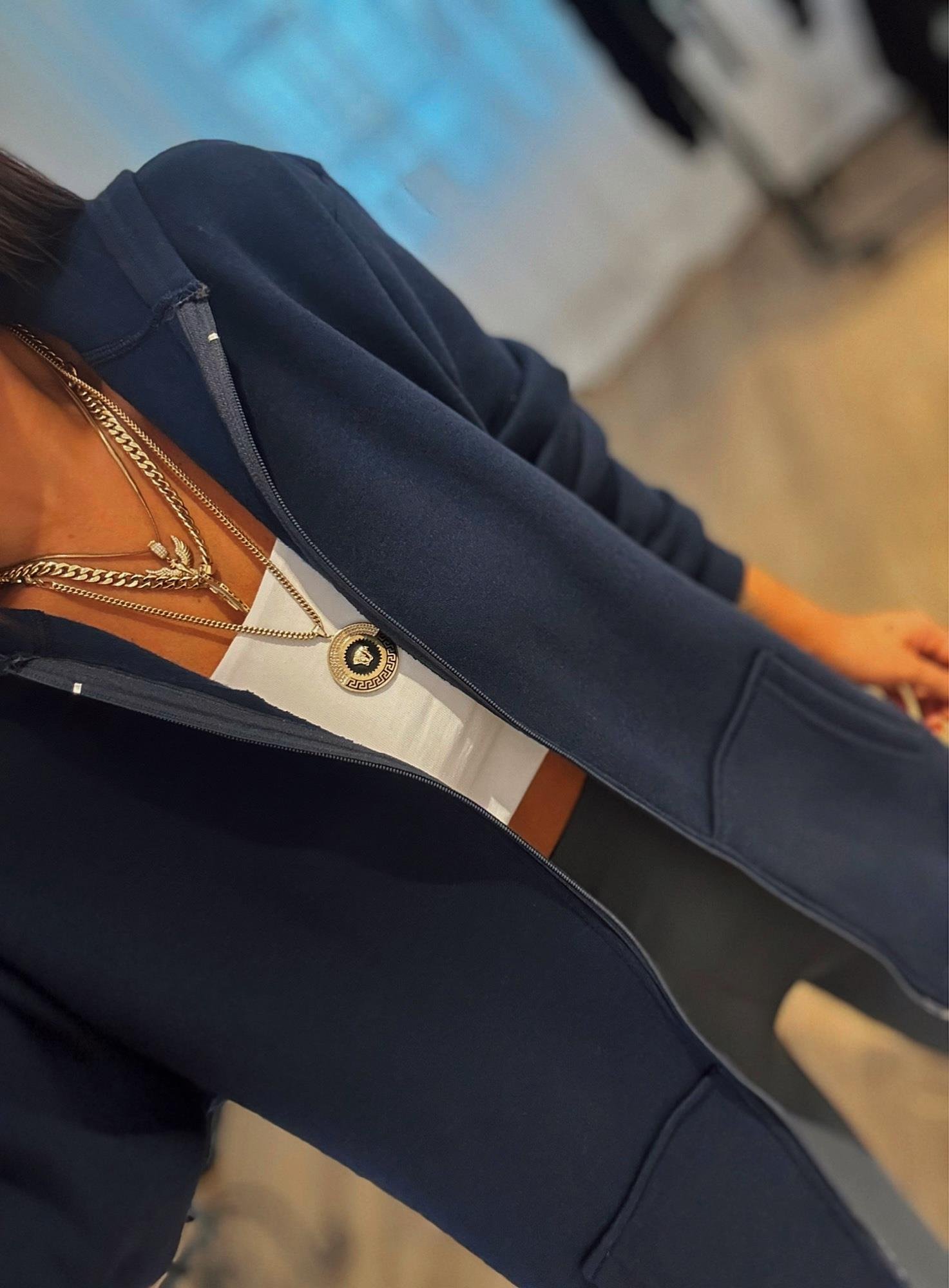 Laci Kapişonlu Sweat Hırka