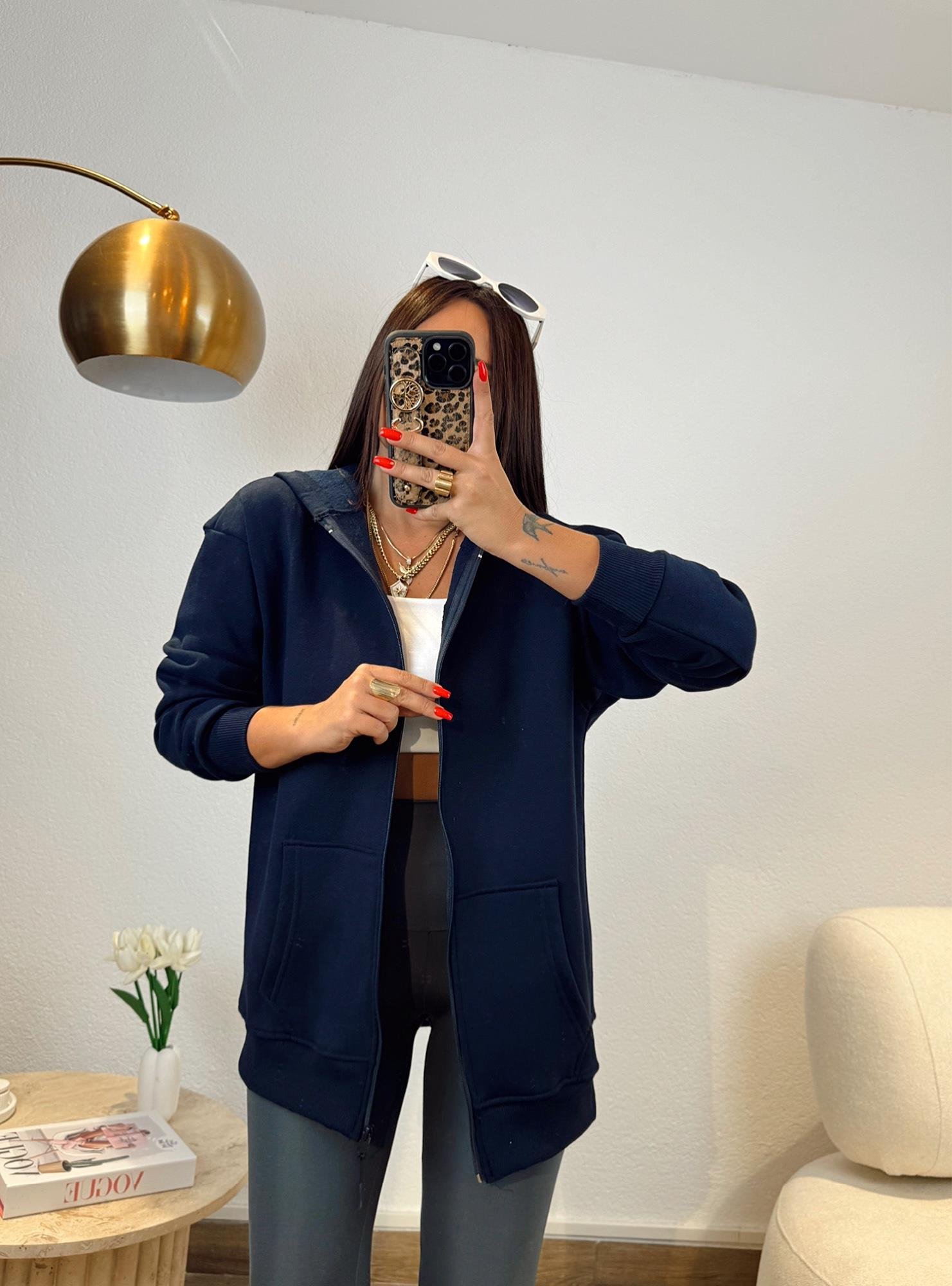 Laci Kapişonlu Sweat Hırka