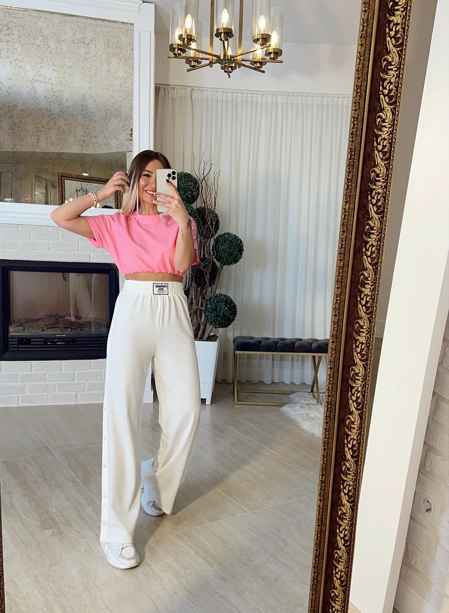 Lastikli Crop Tshirt