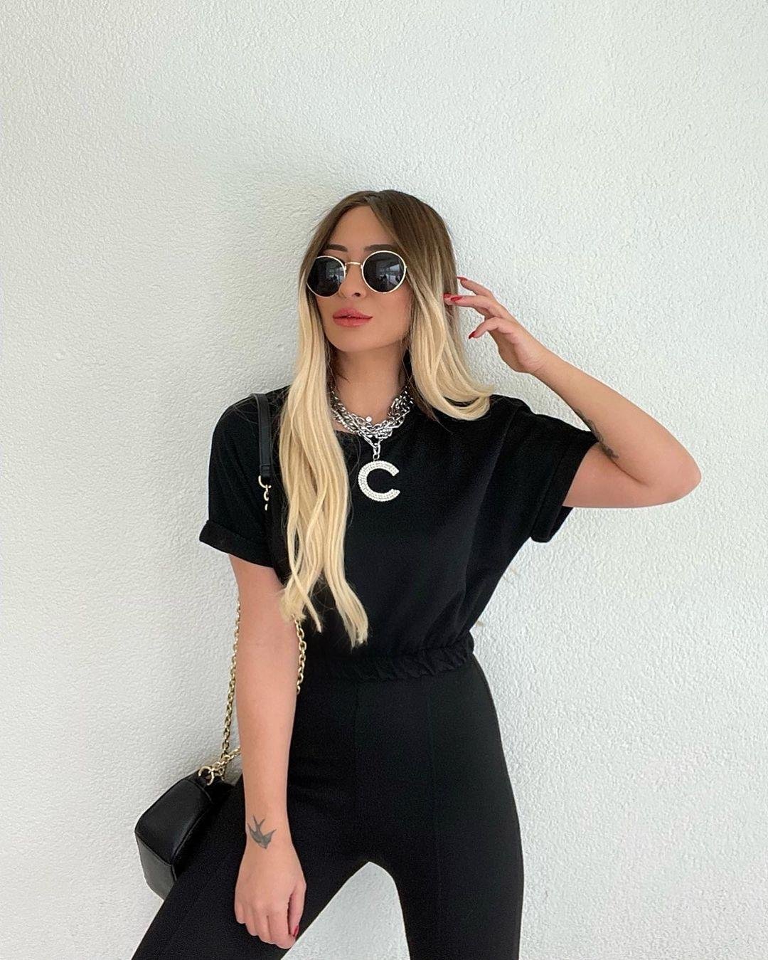 Lastikli Crop Tshirt