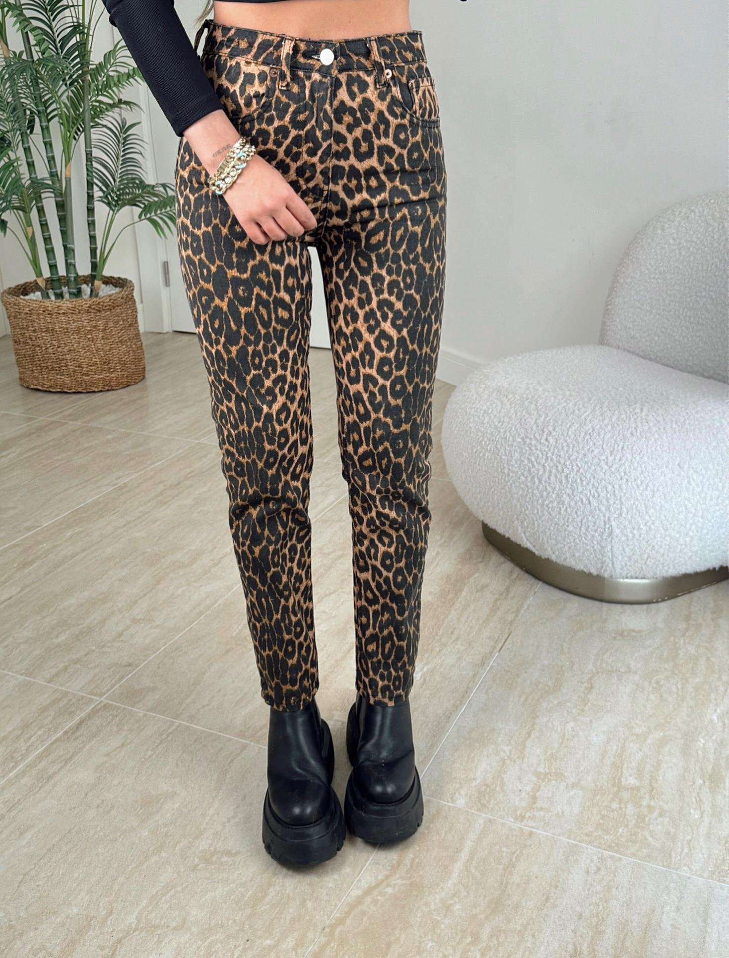 Leopar Desen Z.A Model Mom Jean