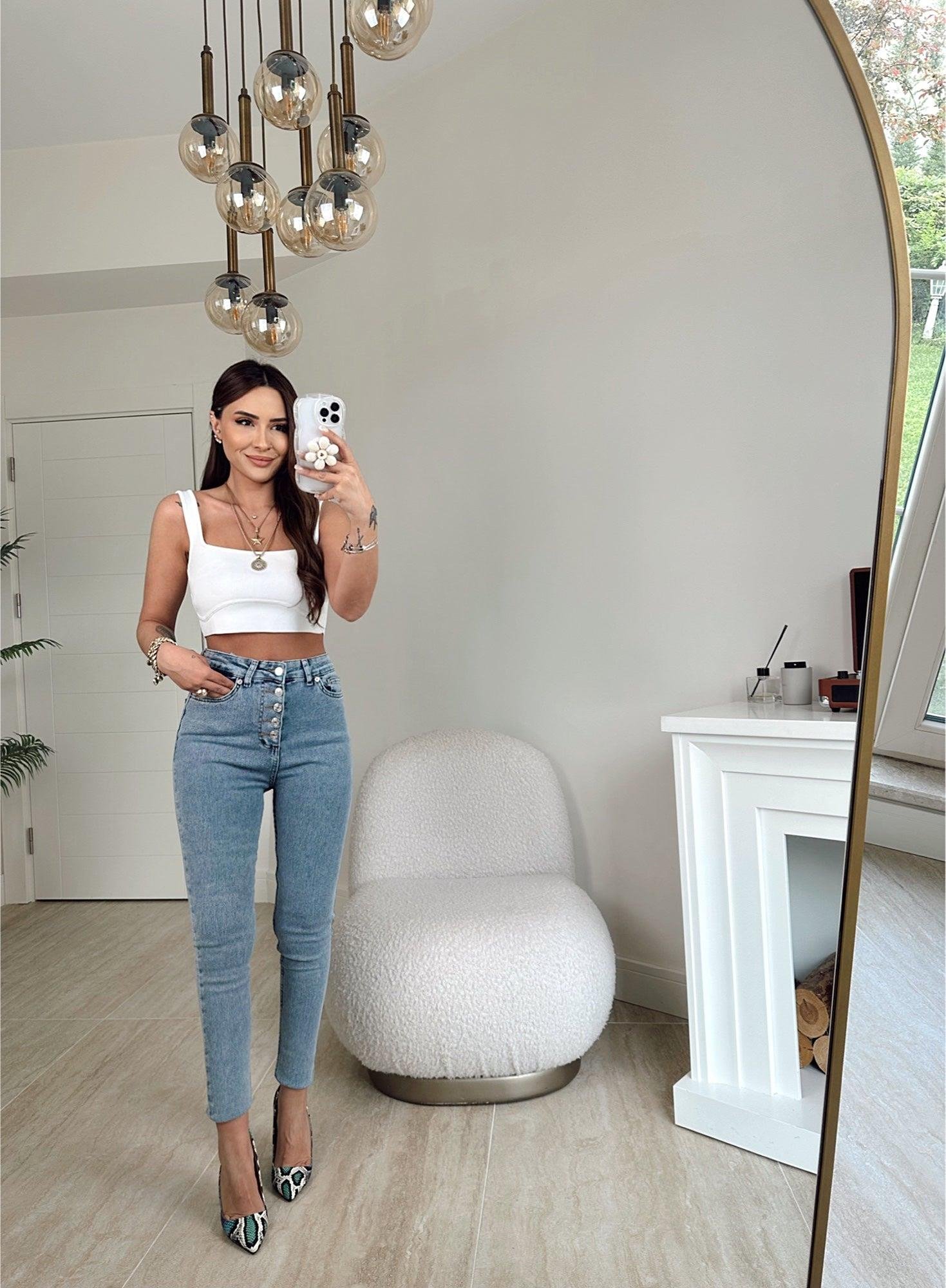 Love Me Toparlayıcı Mavi Skinny Jean