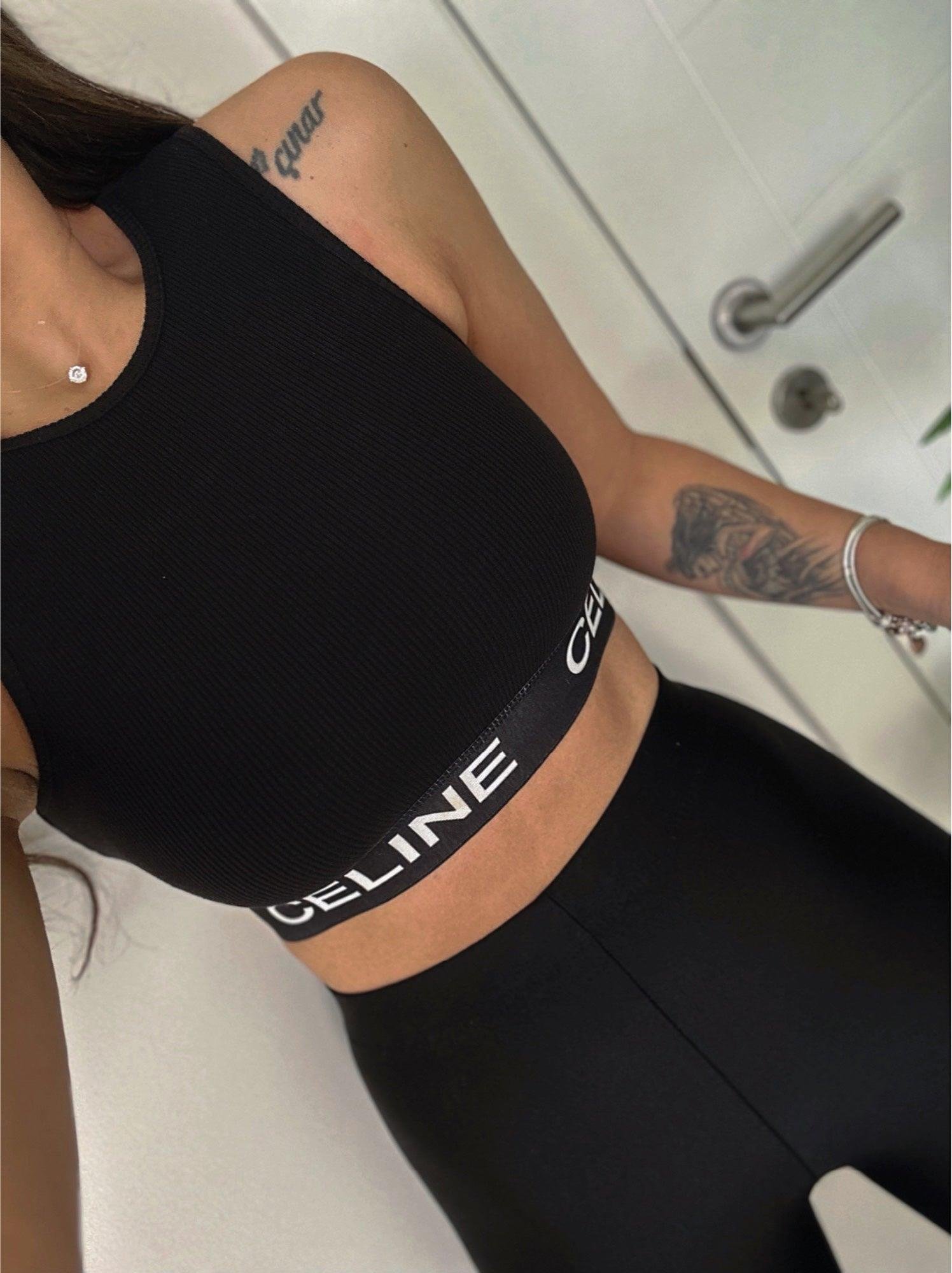 Marka Model Halter Yaka Siyah Crop