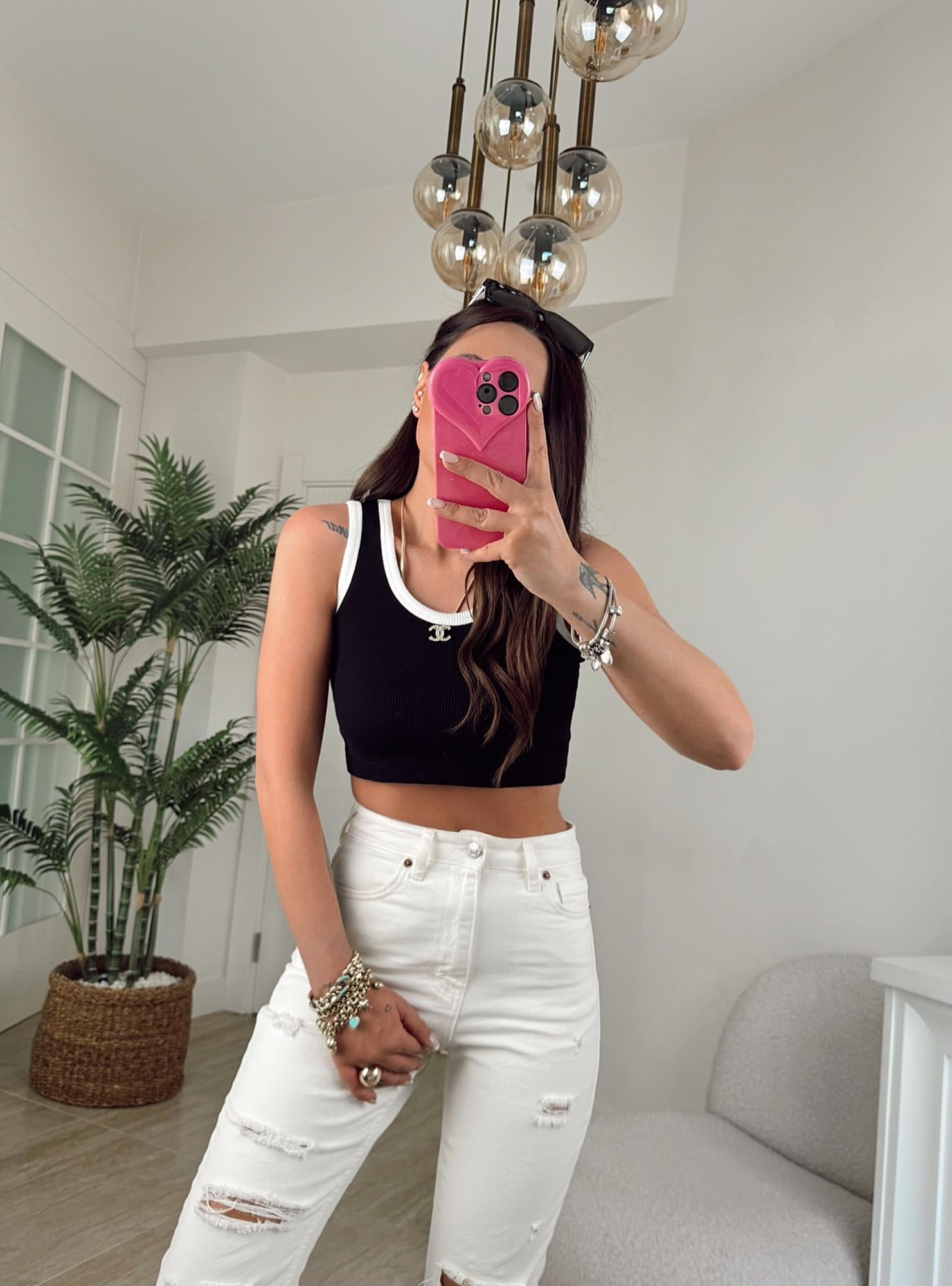 Marka Model Siyah Crop Atlet