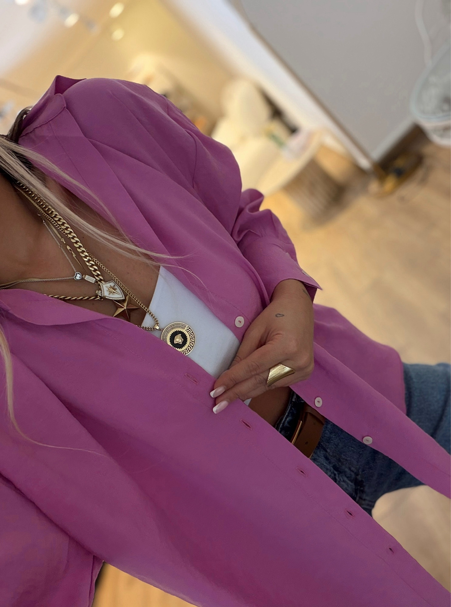 Modal Basic Pembe Gömlek