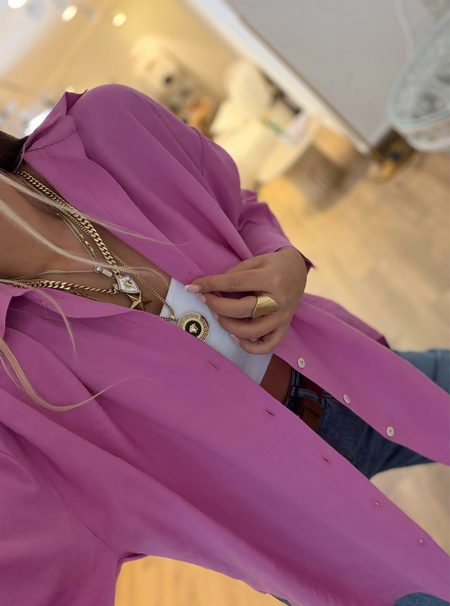 Modal Basic Pembe Gömlek