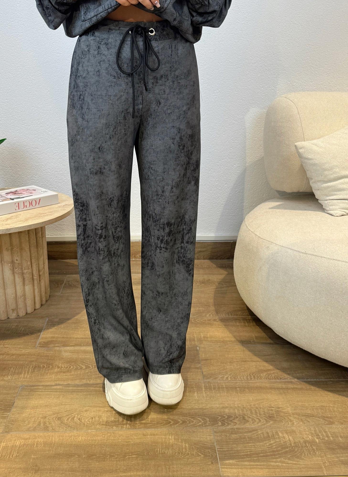 Modal Doku Gri Batik Desen Premium Takım