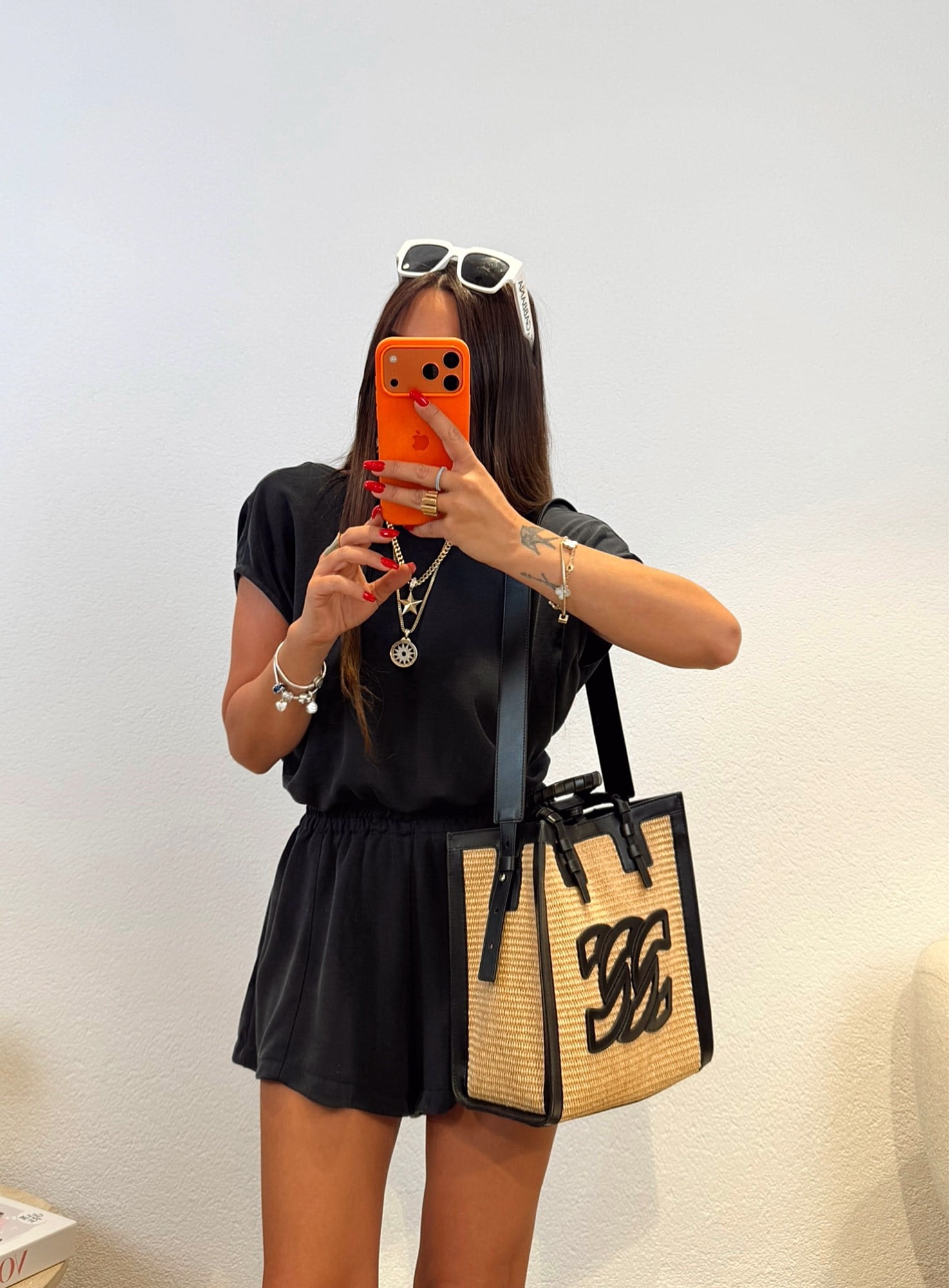 Modal Siyah Mini Tulum