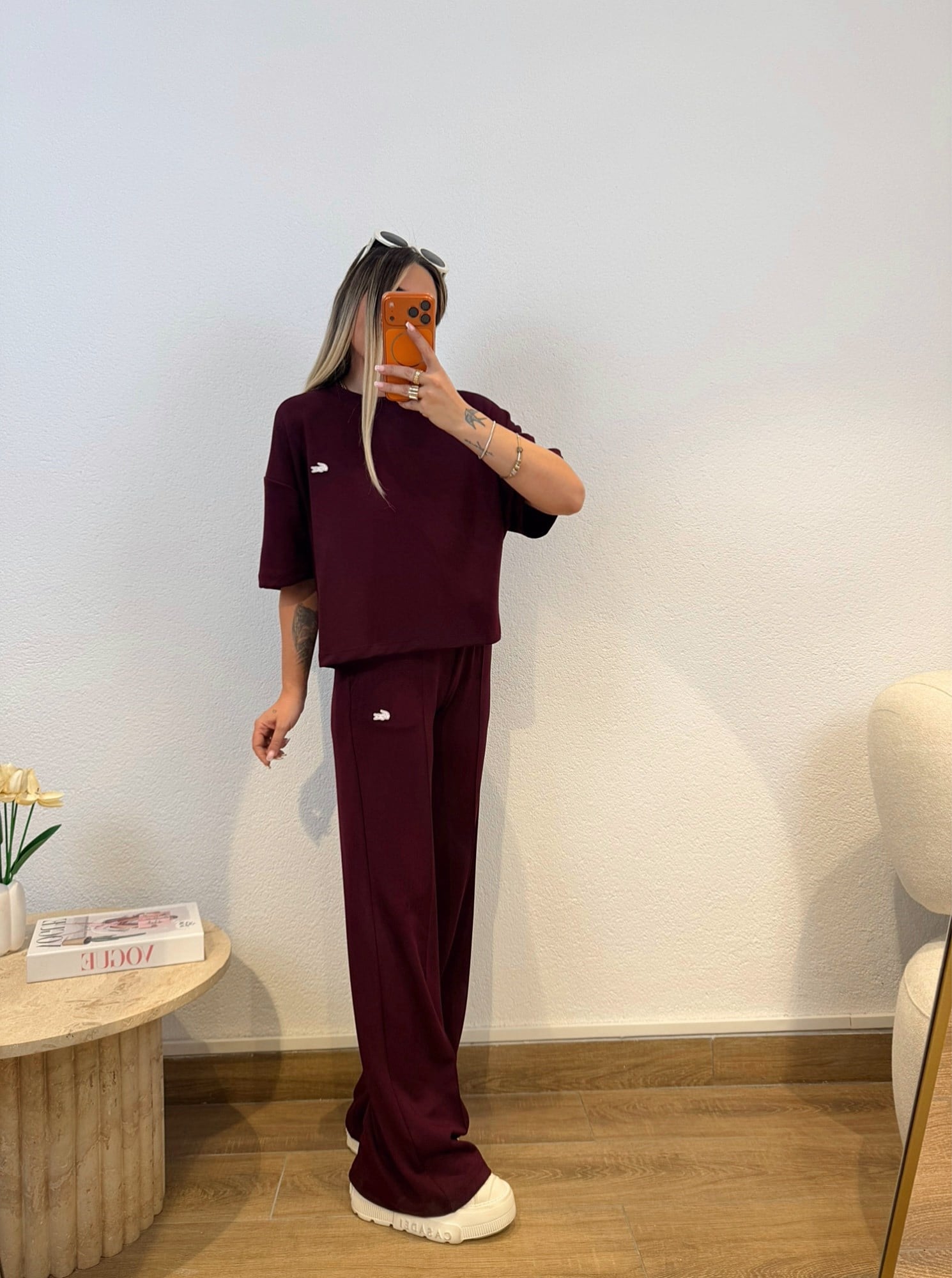 Modal Yeni Sezon Bordo Eşofman Takımı