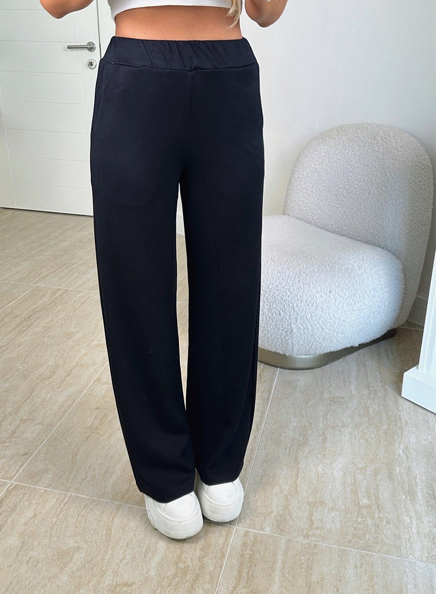 O.S.H Kumaş ve Model Bol Paça Siyah Eşofman Altı