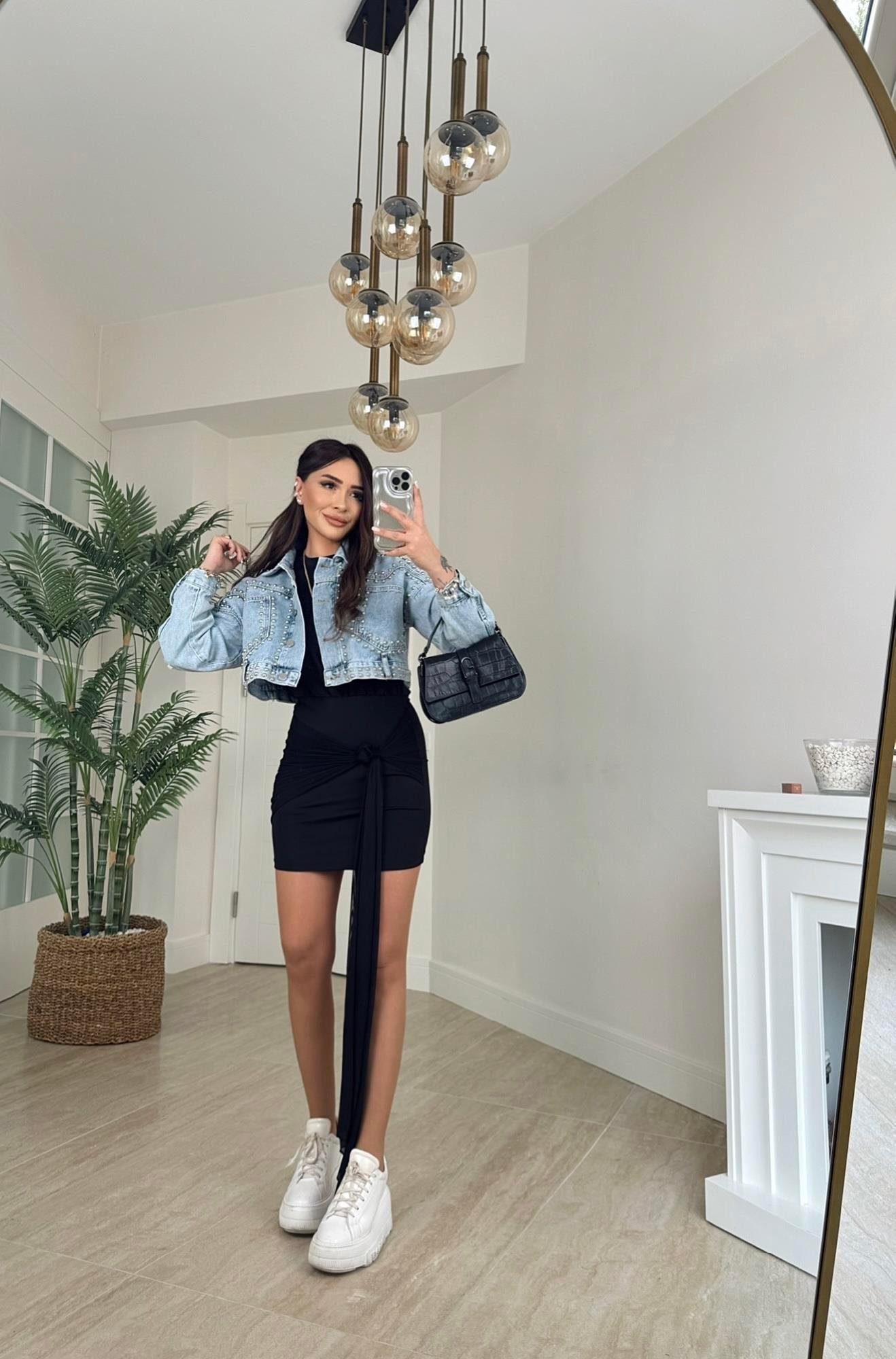 Önden Bağlamalı Sandy Mini Elbise