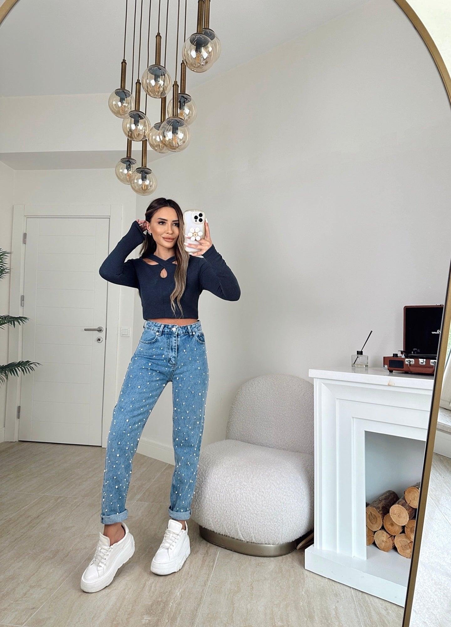 Önü Çapraz Laci Crop Badi