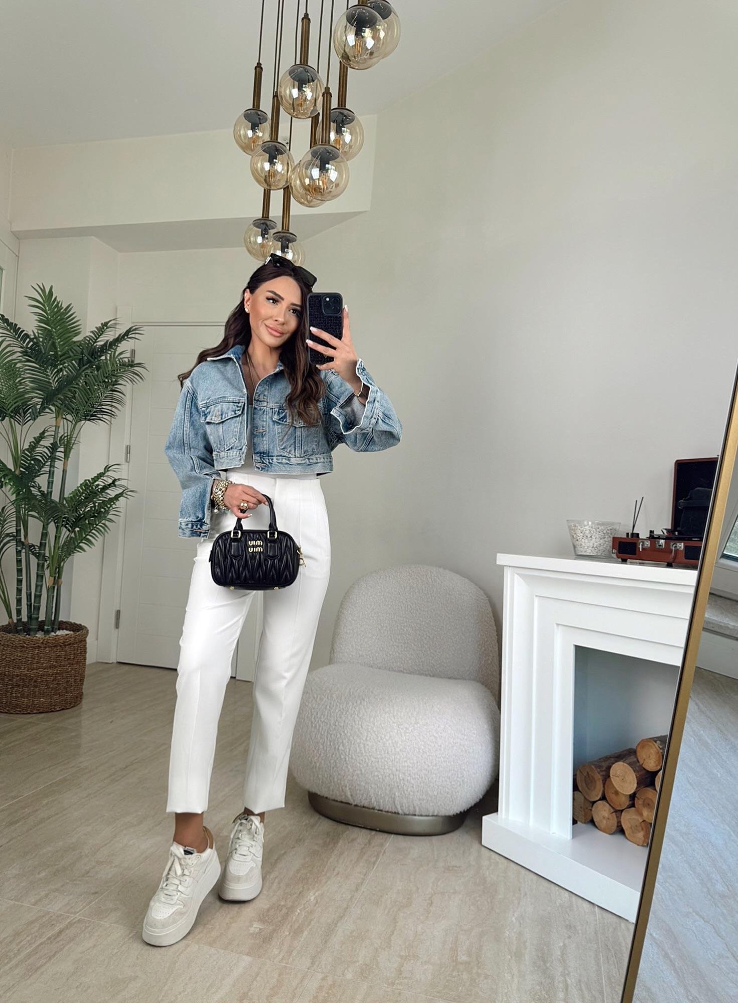 Orijinal Marka Crop Jean Ceket
