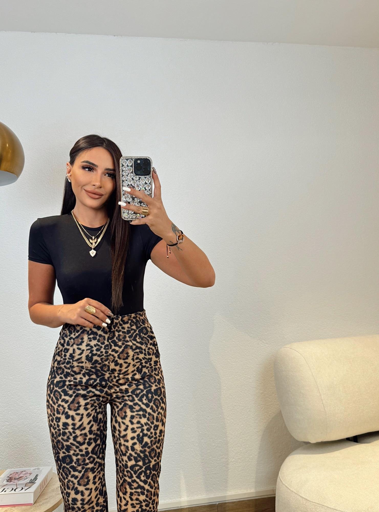 Orijinal Marka Kısa Kol Siyah Bodysuit