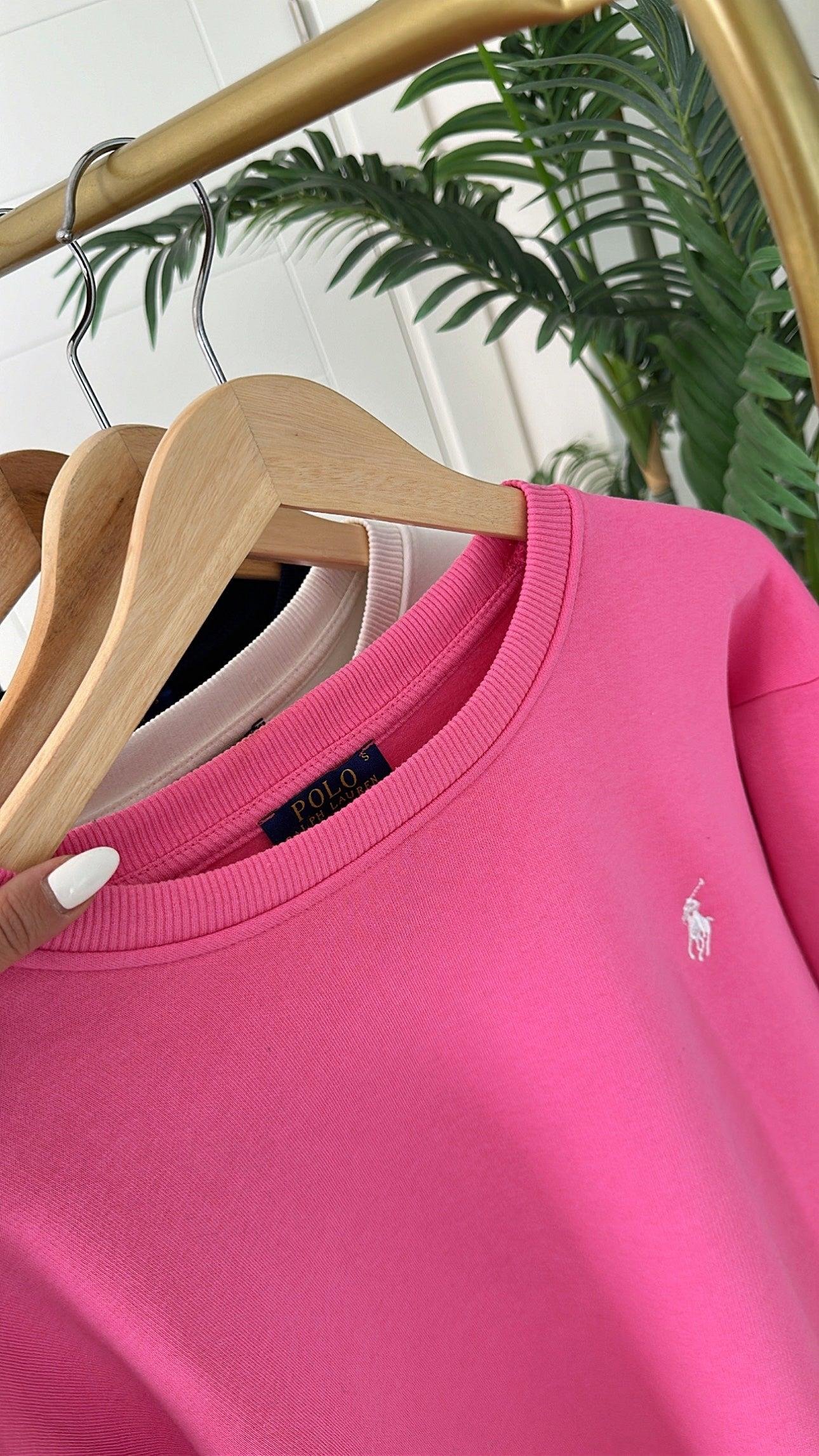 Orijinal Marka Pembe Sweatshirt