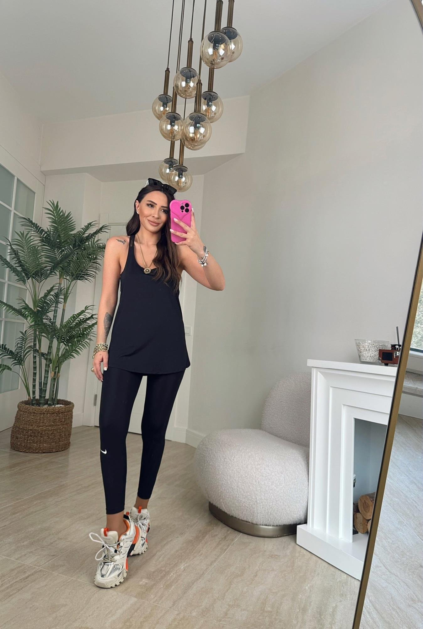 Orijinal Marka Toparlayıcı Siyah Spor Tayt