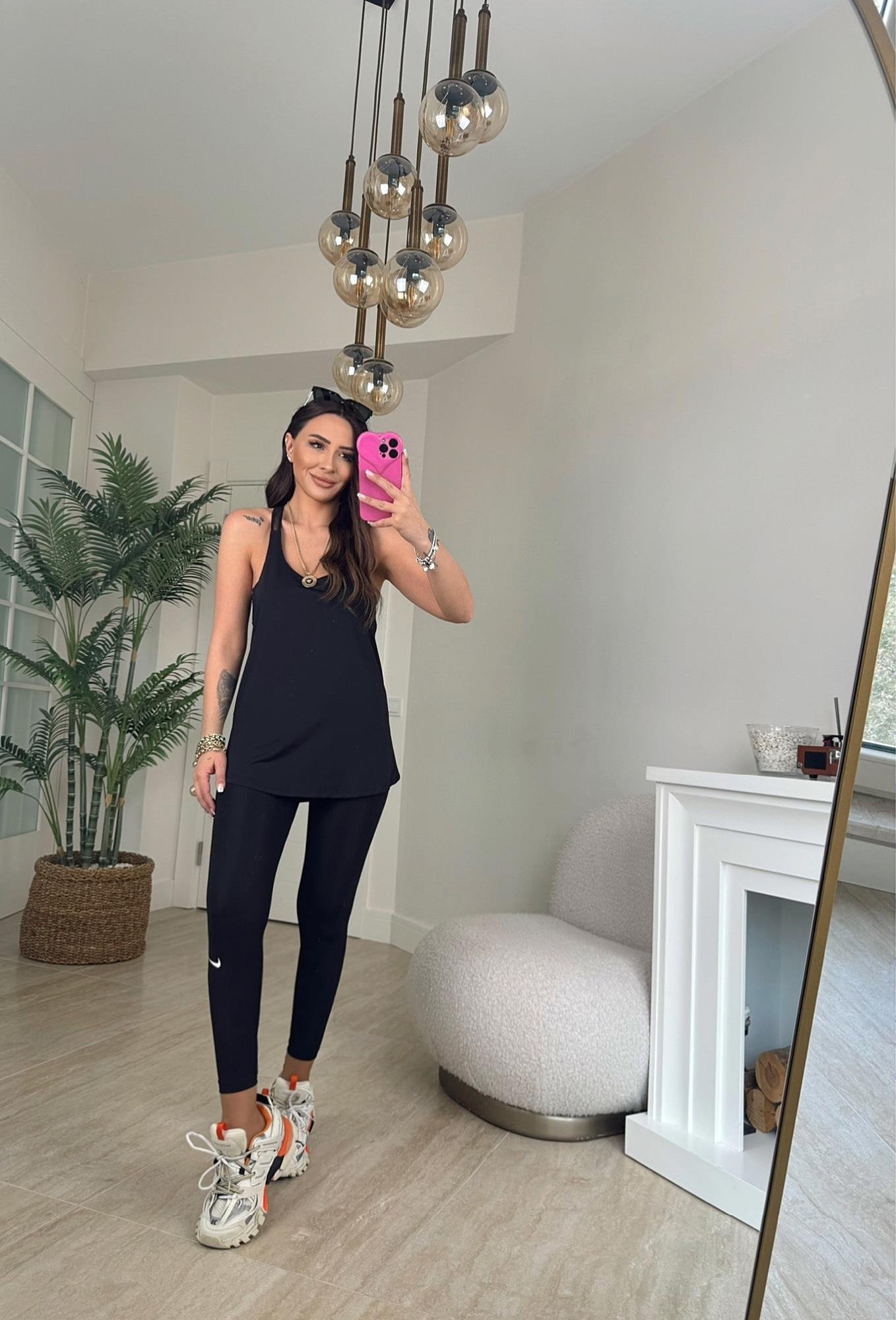 Orijinal Marka Toparlayıcı Siyah Spor Tayt