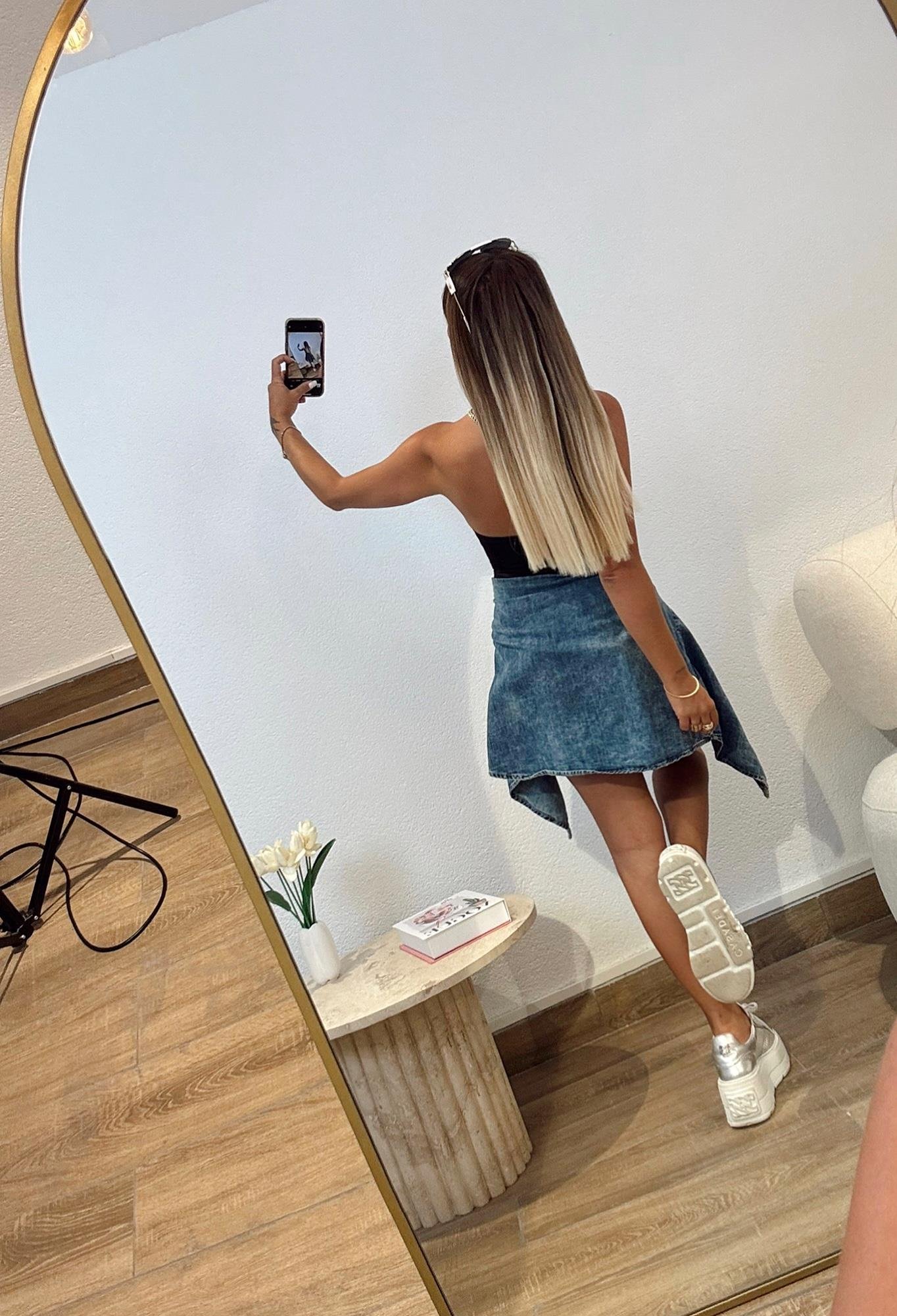 Orj Marka Halter Yaka Siyah Mini Elbise