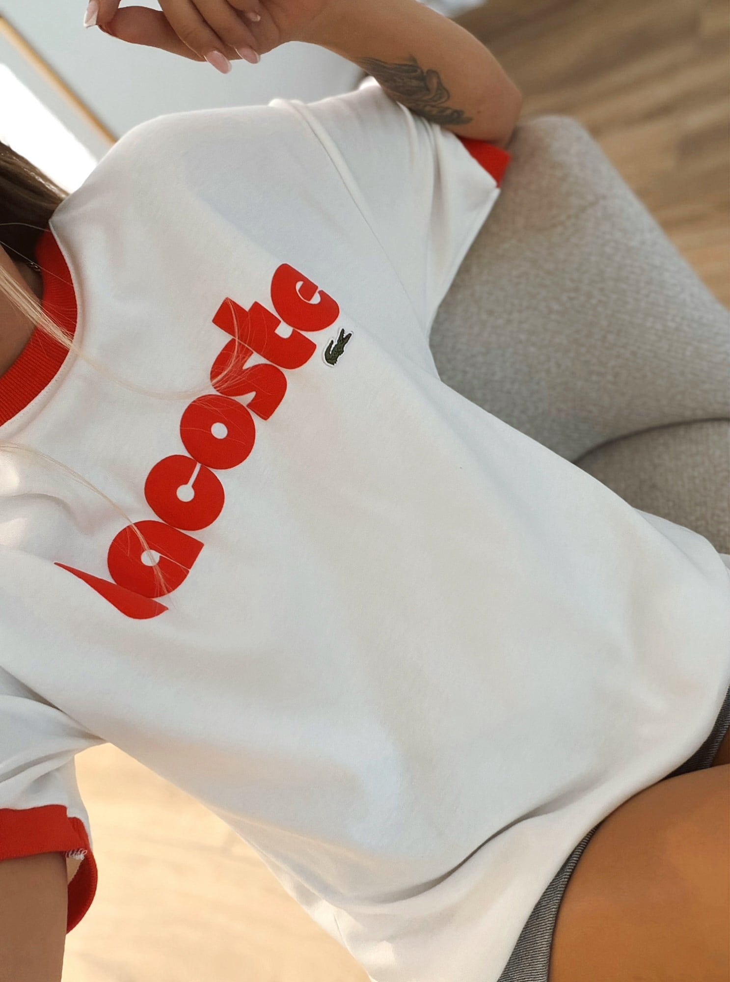 Orj Marka Kırmızı Yazılı Tshirt