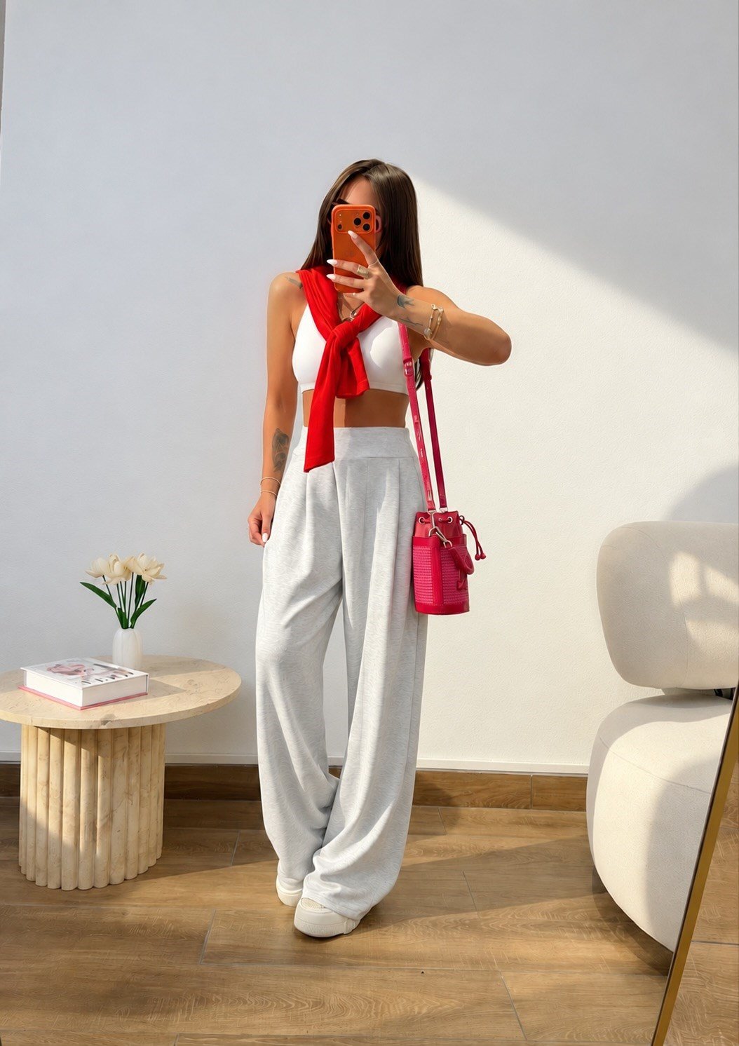 Osh Model Pileli Gri Eşofman