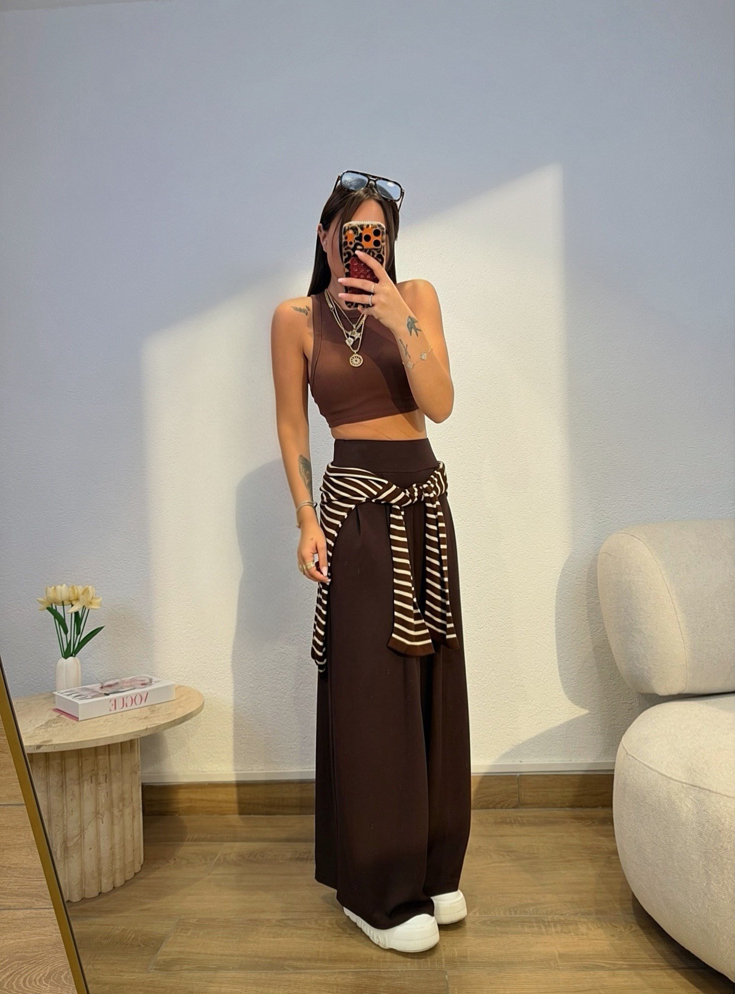 Osh Model Pileli Kahve Eşofman