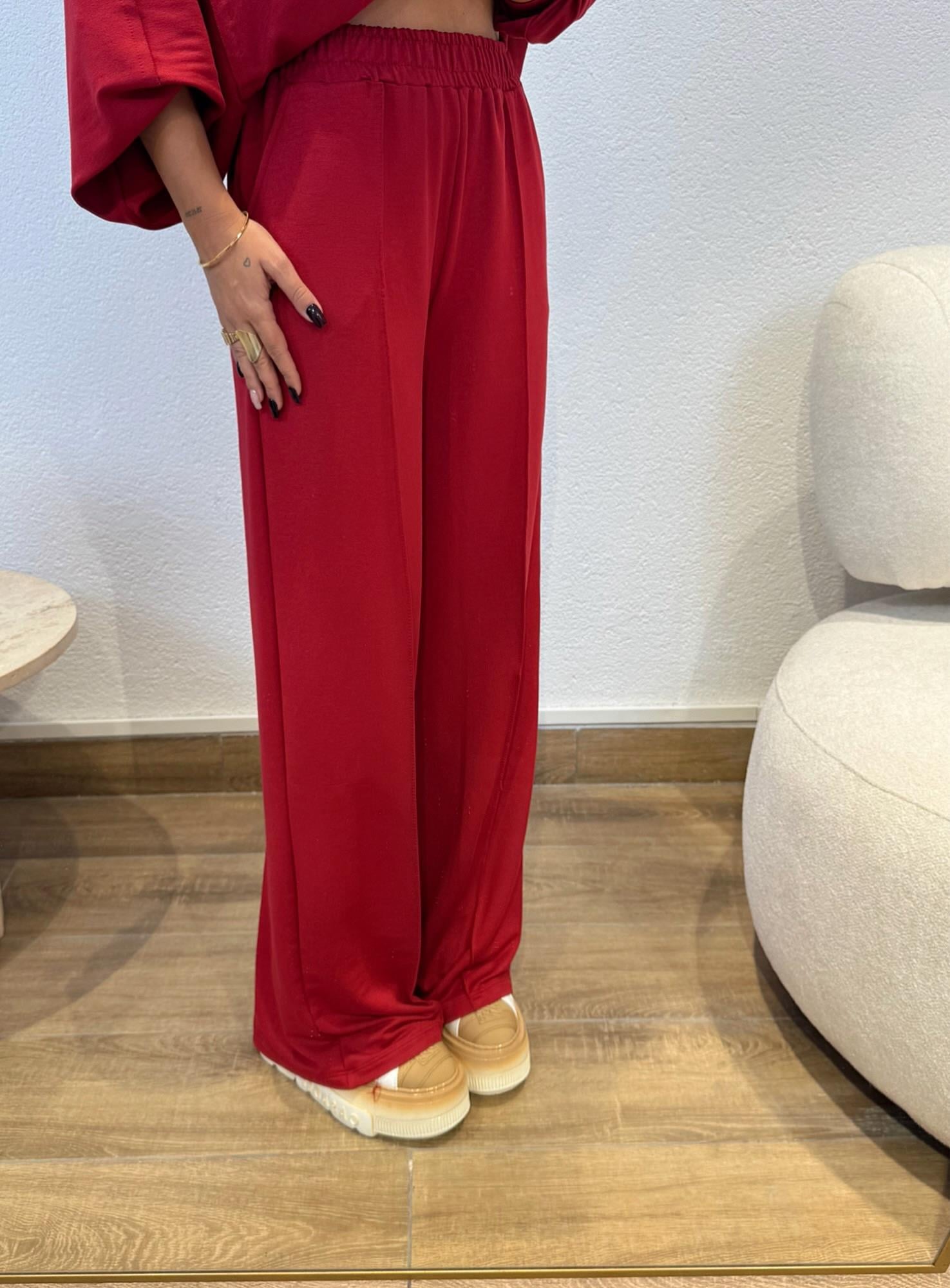 Oversize Modal Bordo Takım