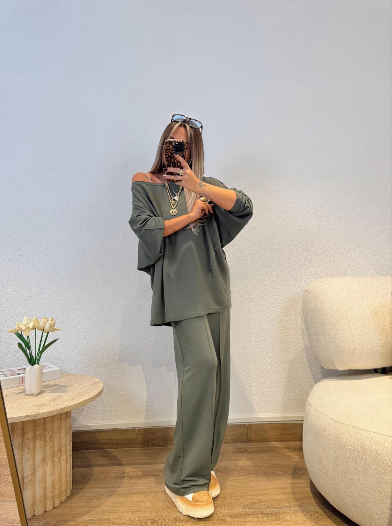 Oversize Modal Haki Takım