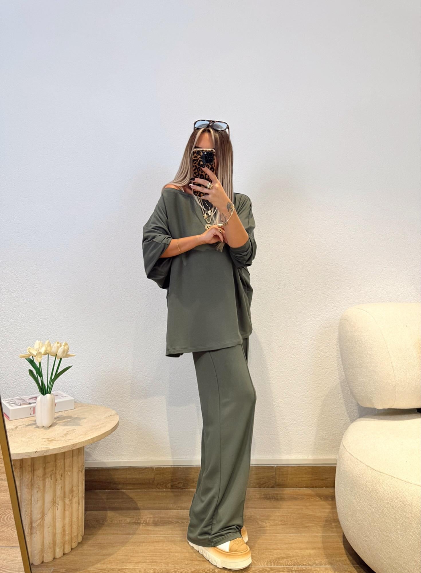 Oversize Modal Haki Takım