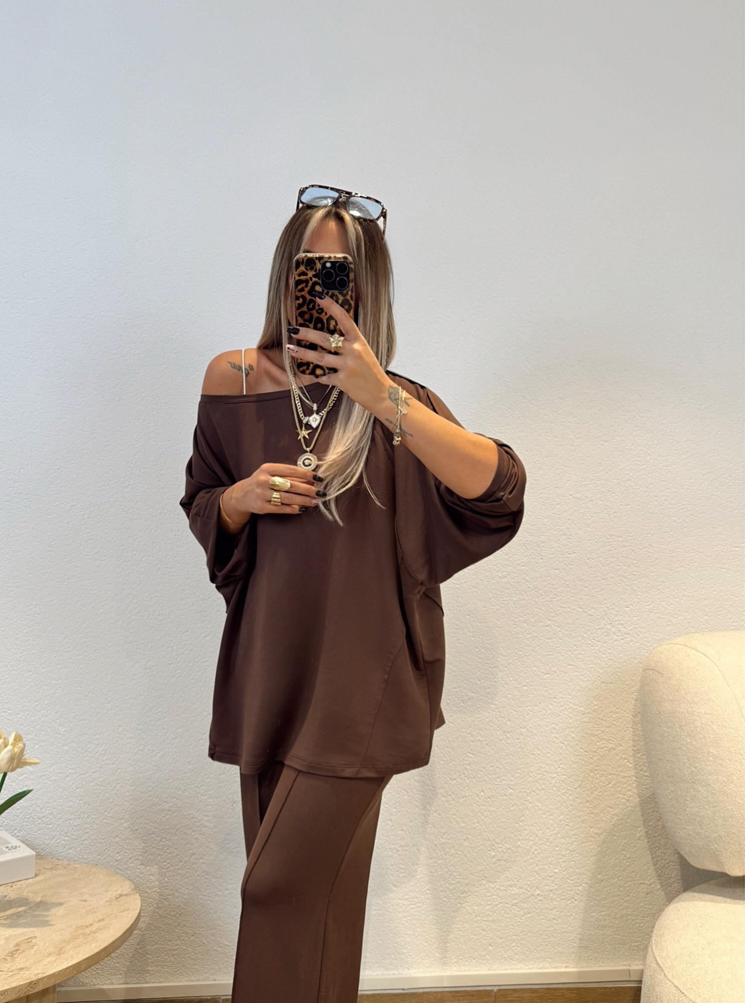 Oversize Modal Kahve Takım