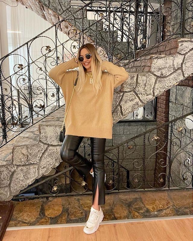 Oversize Taba Yumoş Kazak