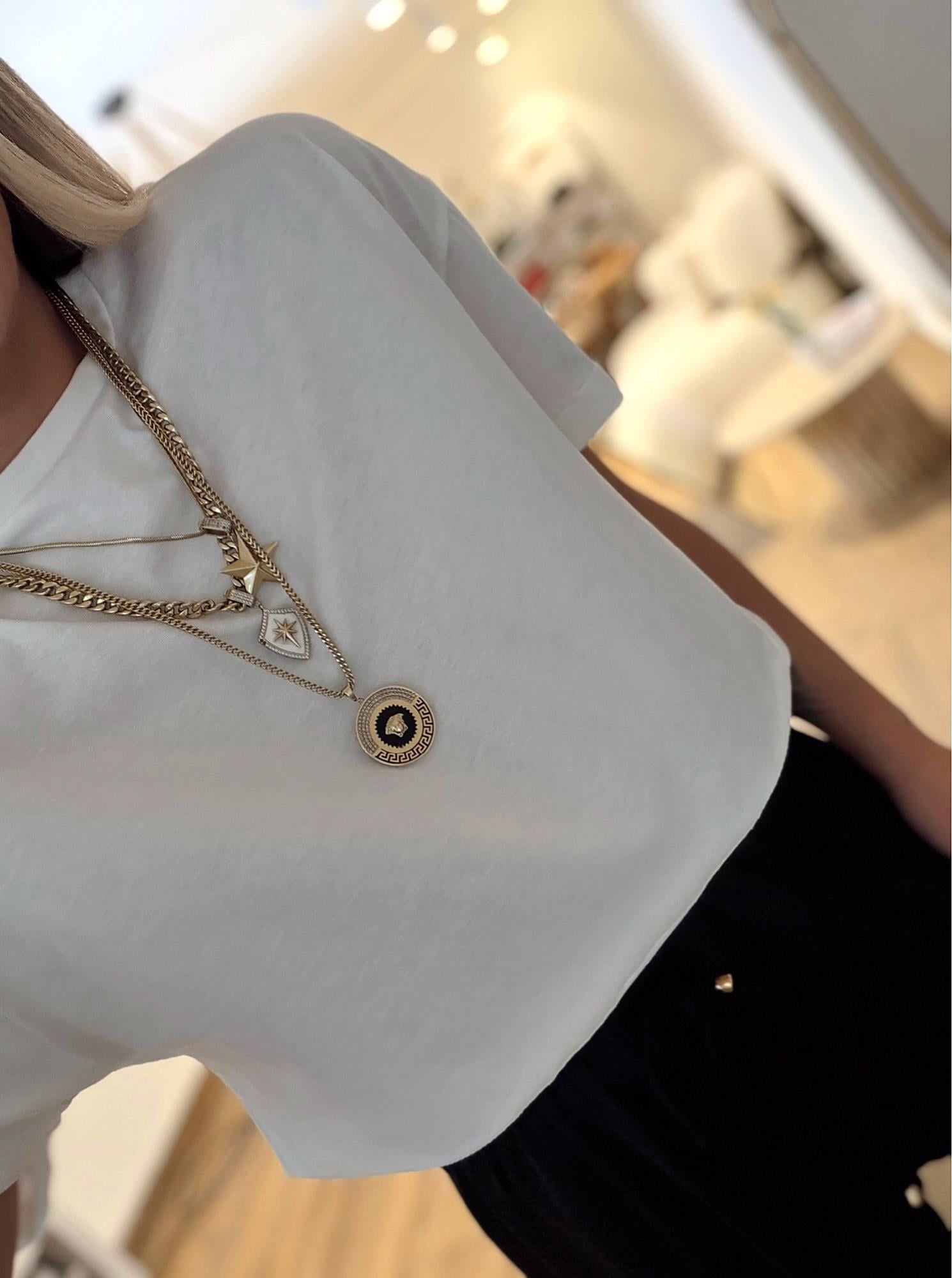 Pamuklu Beyaz Crop Tshirt