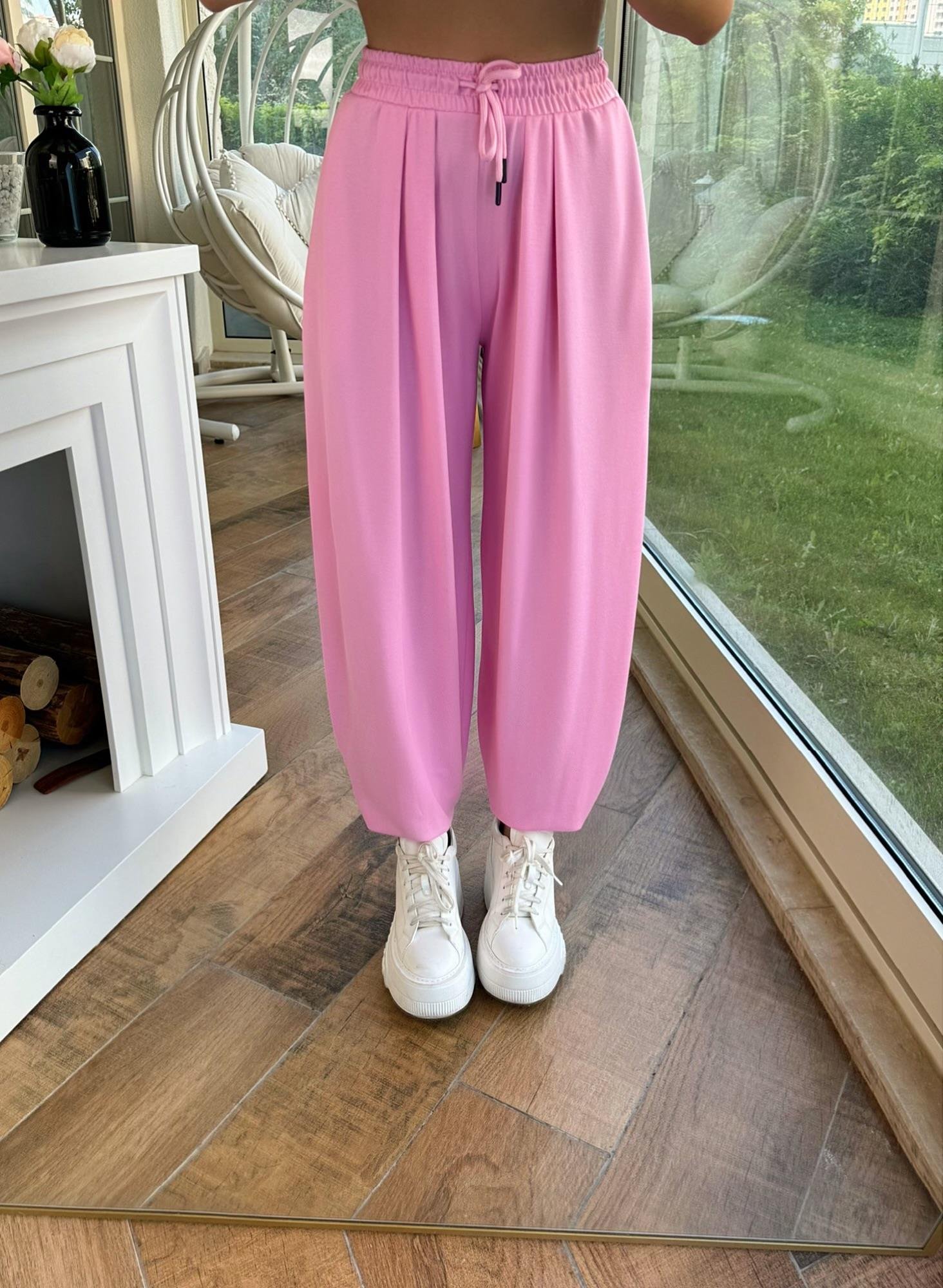 Pembe Modal Doku Şalvar