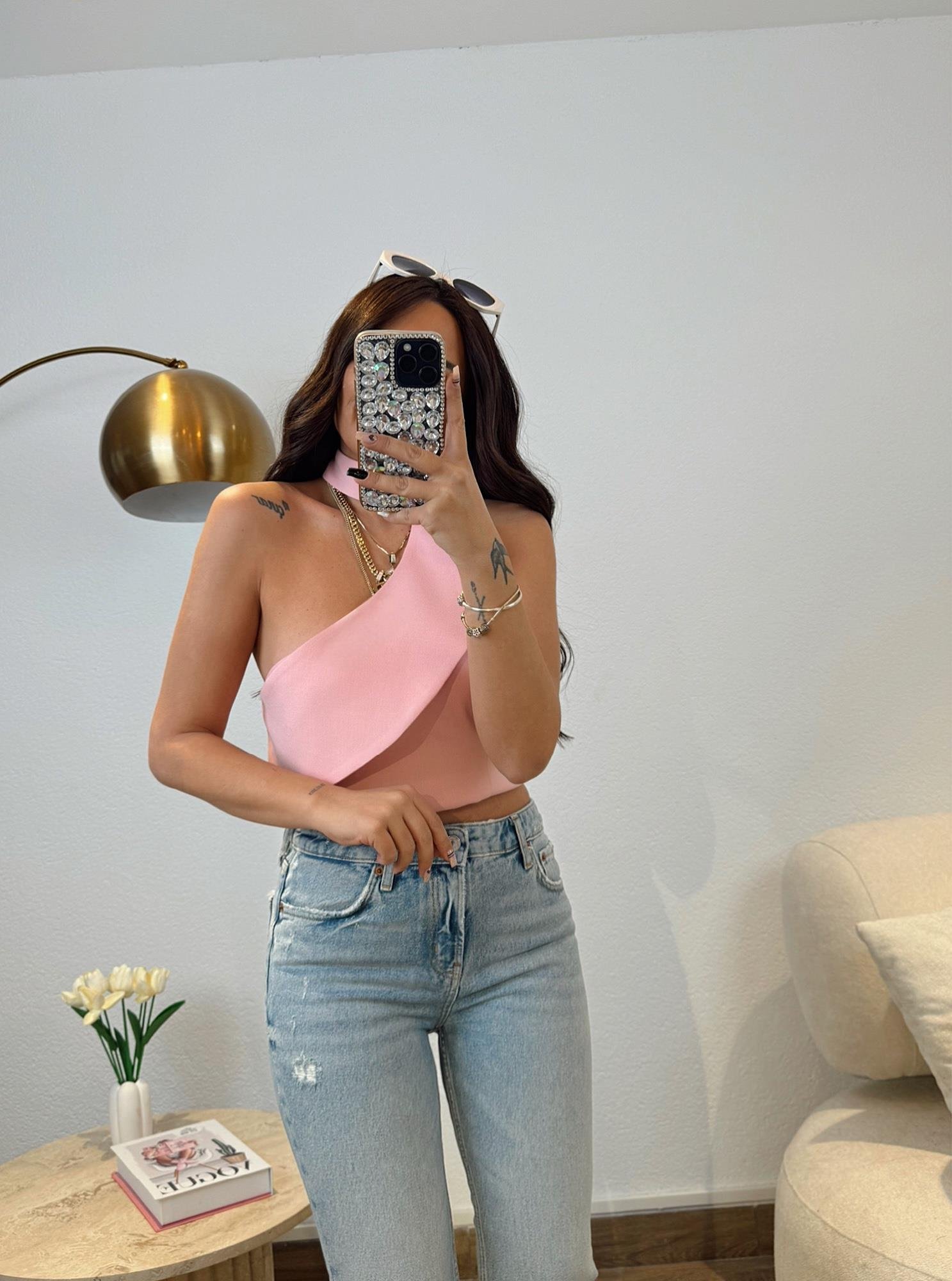 Pembe Tasarım Crop