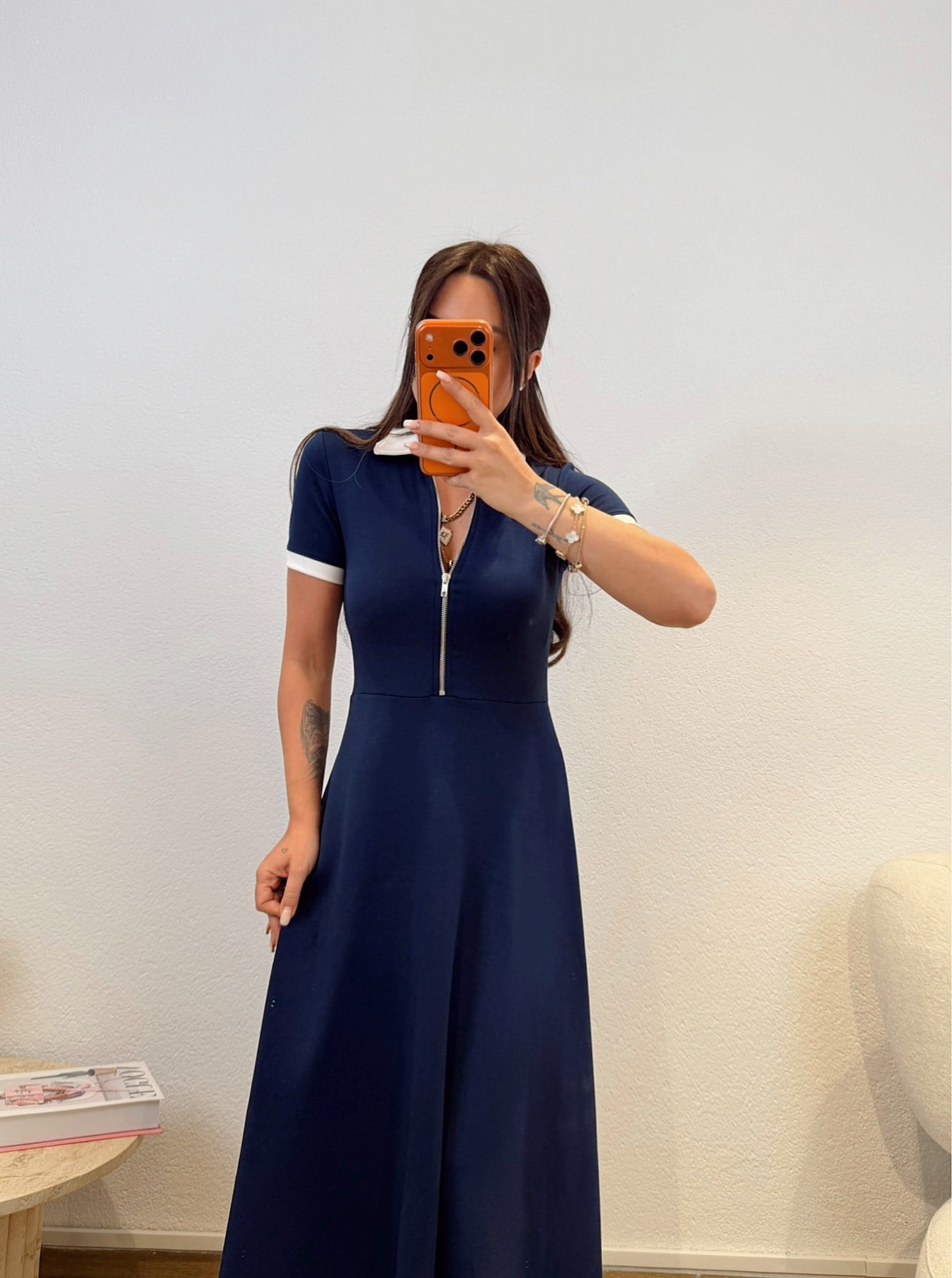 Polo Yaka Laci Modal Basic Elbise