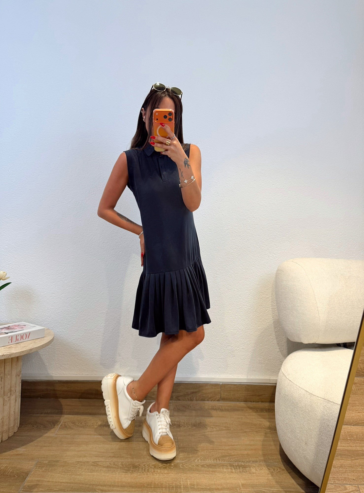 Polo Yaka Laci Modal Basic Elbise