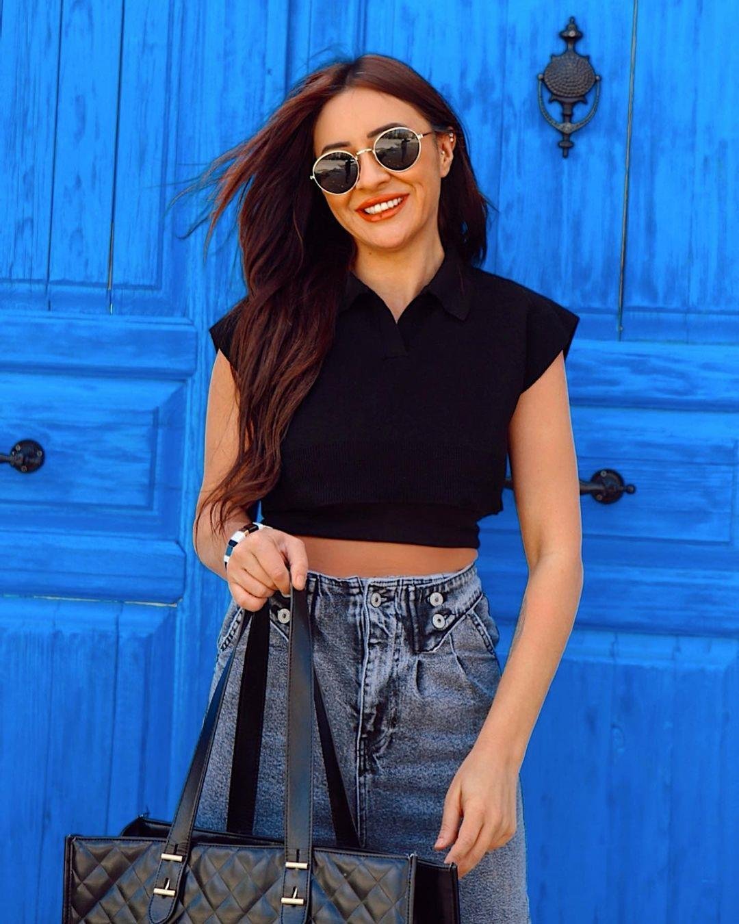 Polo Yaka Triko Crop